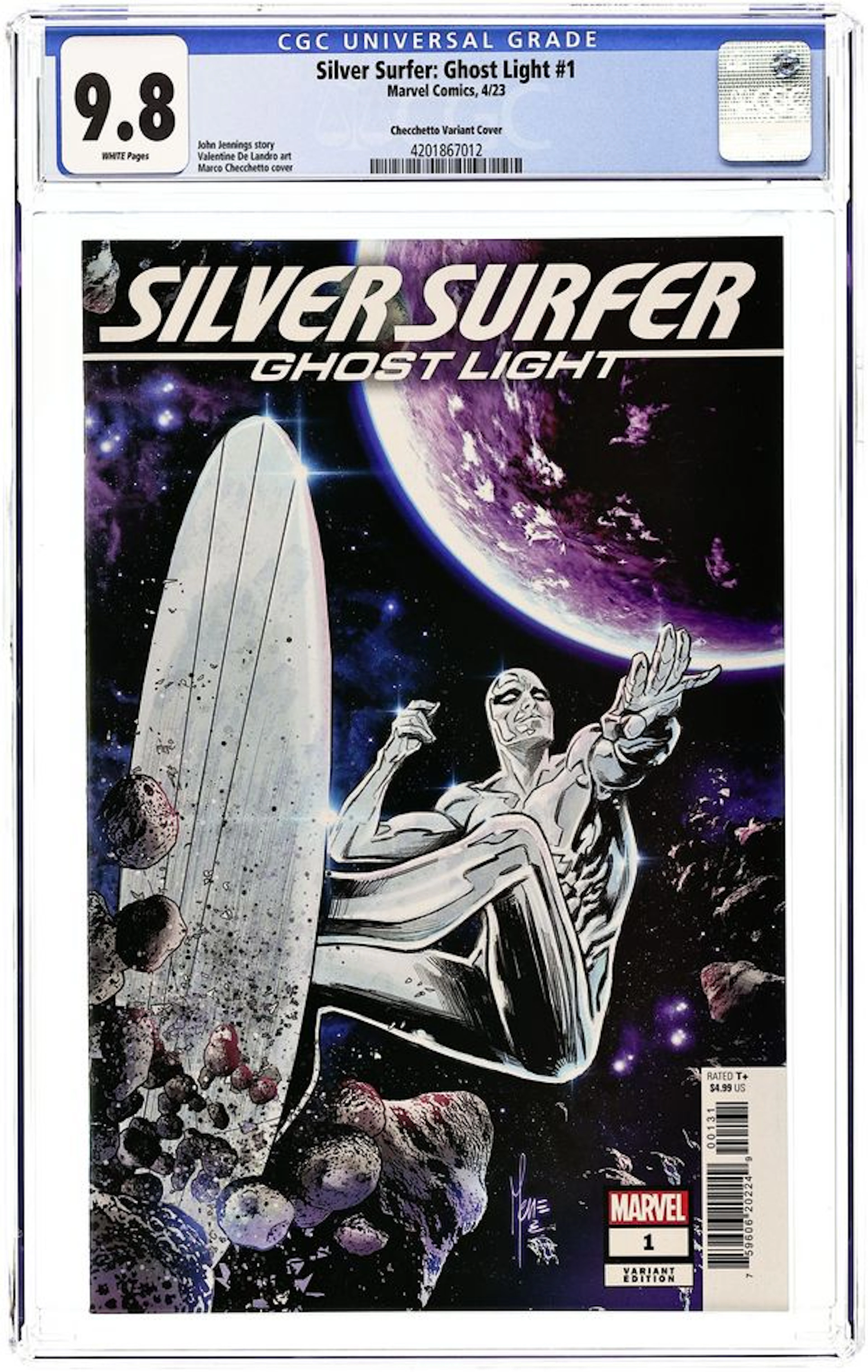 Silver Surfer Ghost Light (2023 Marvel) 1C CGC 9.8