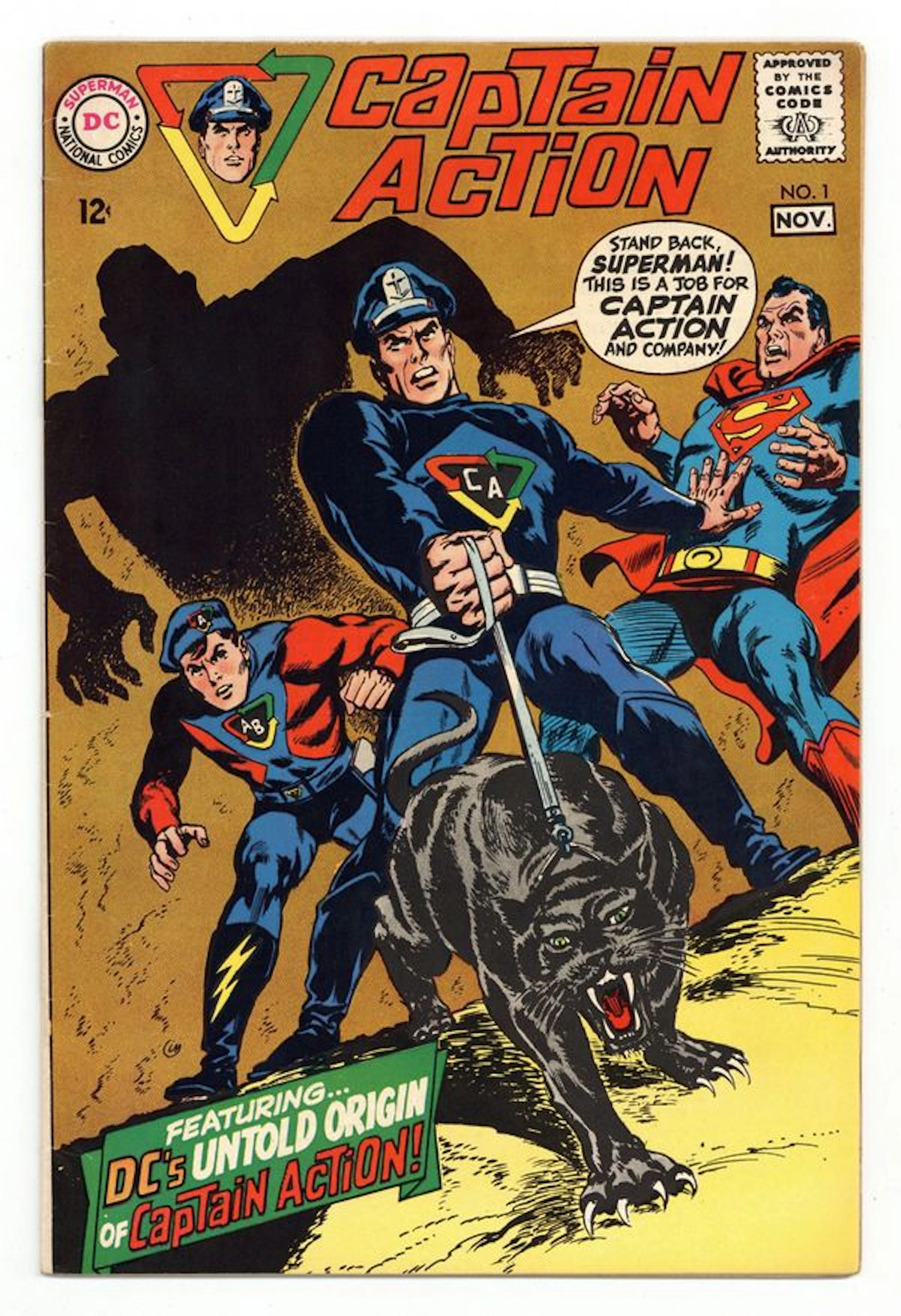 Captain Action (1968 DC National) 1 VG/FN 5.0