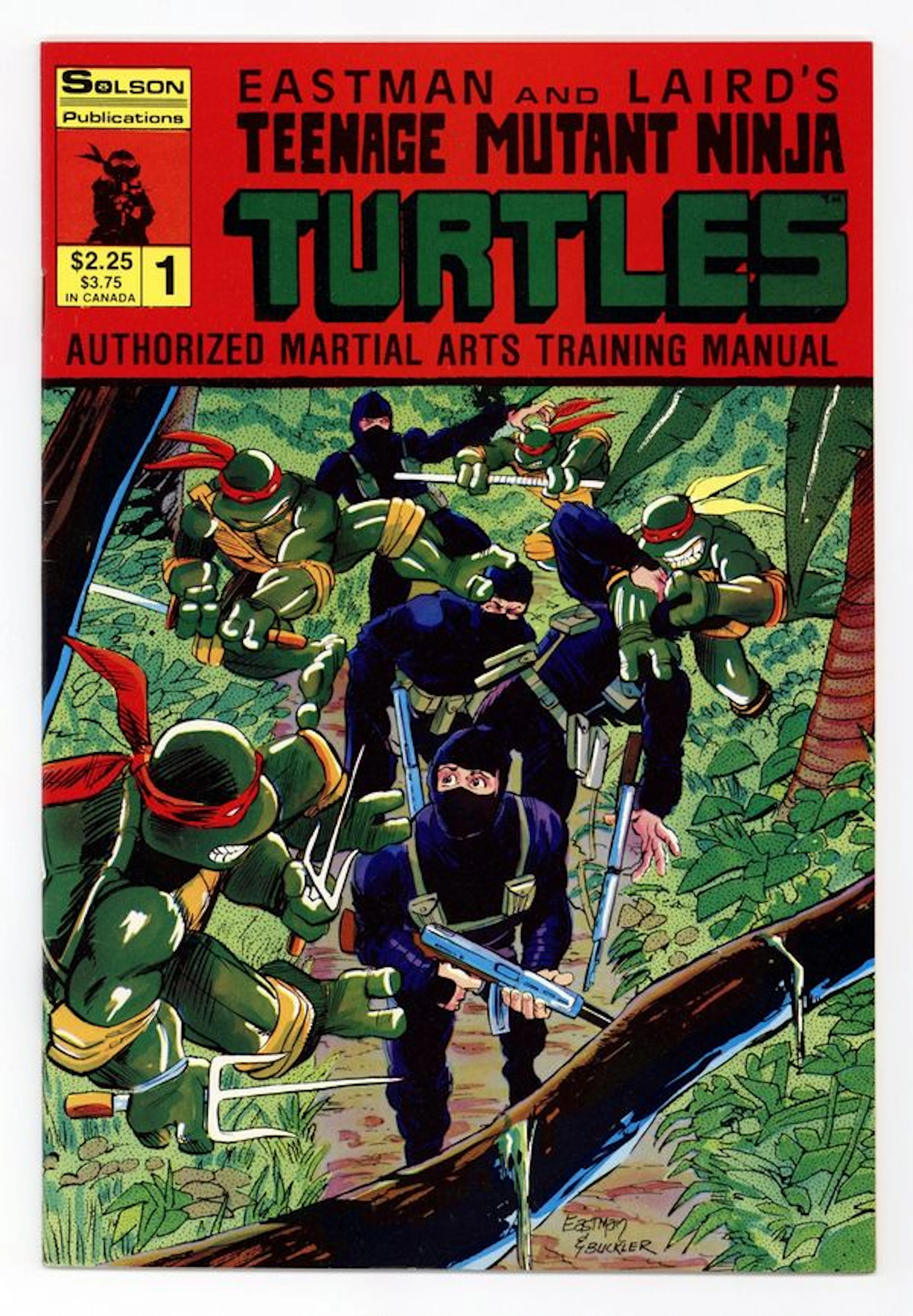 Teenage Mutant Ninja Turtles Authorized Training Manual 1 VG/FN 5.0