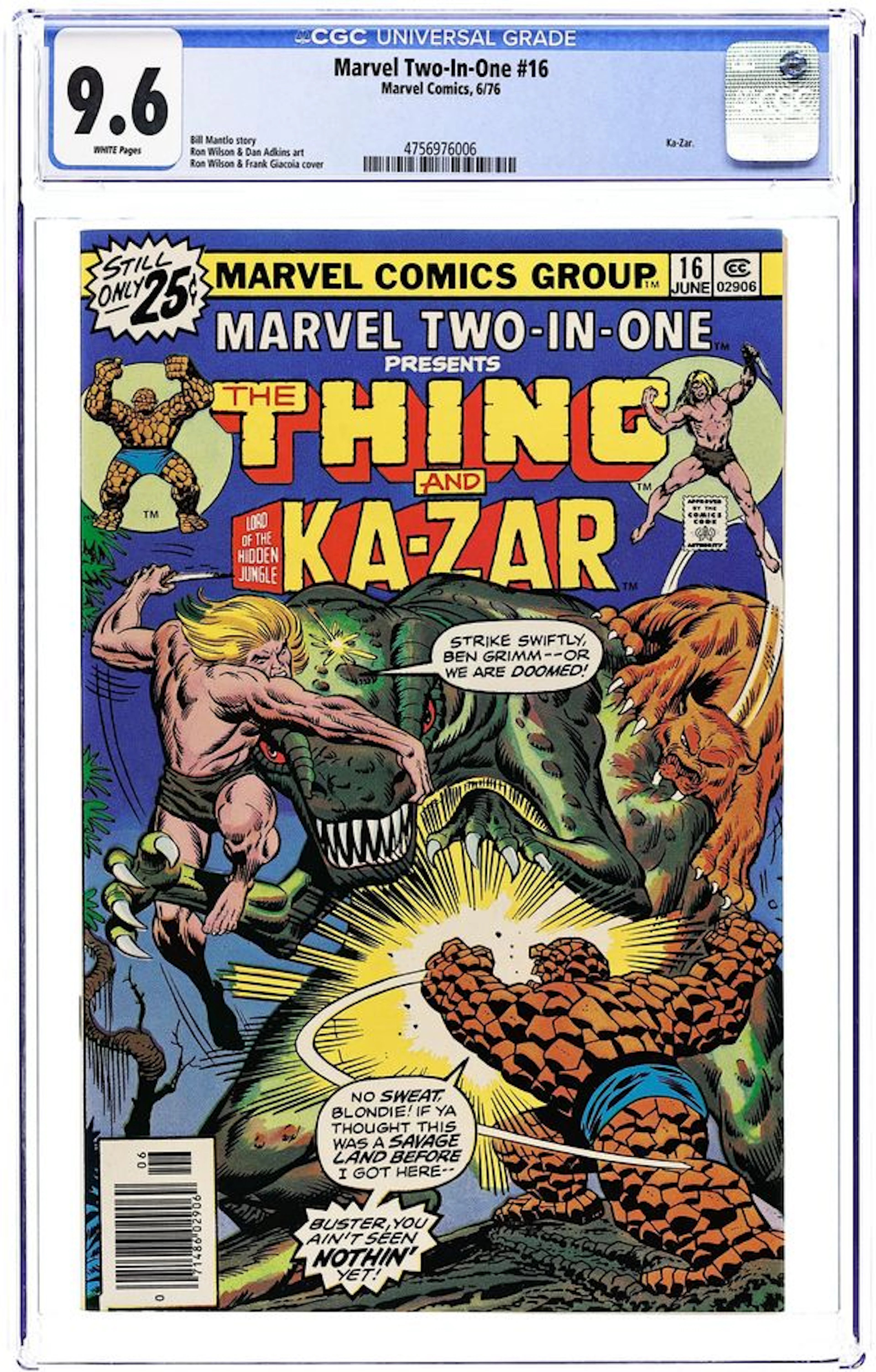 Marvel Two-in-One (1974 1st Series) 16 CGC 9.6