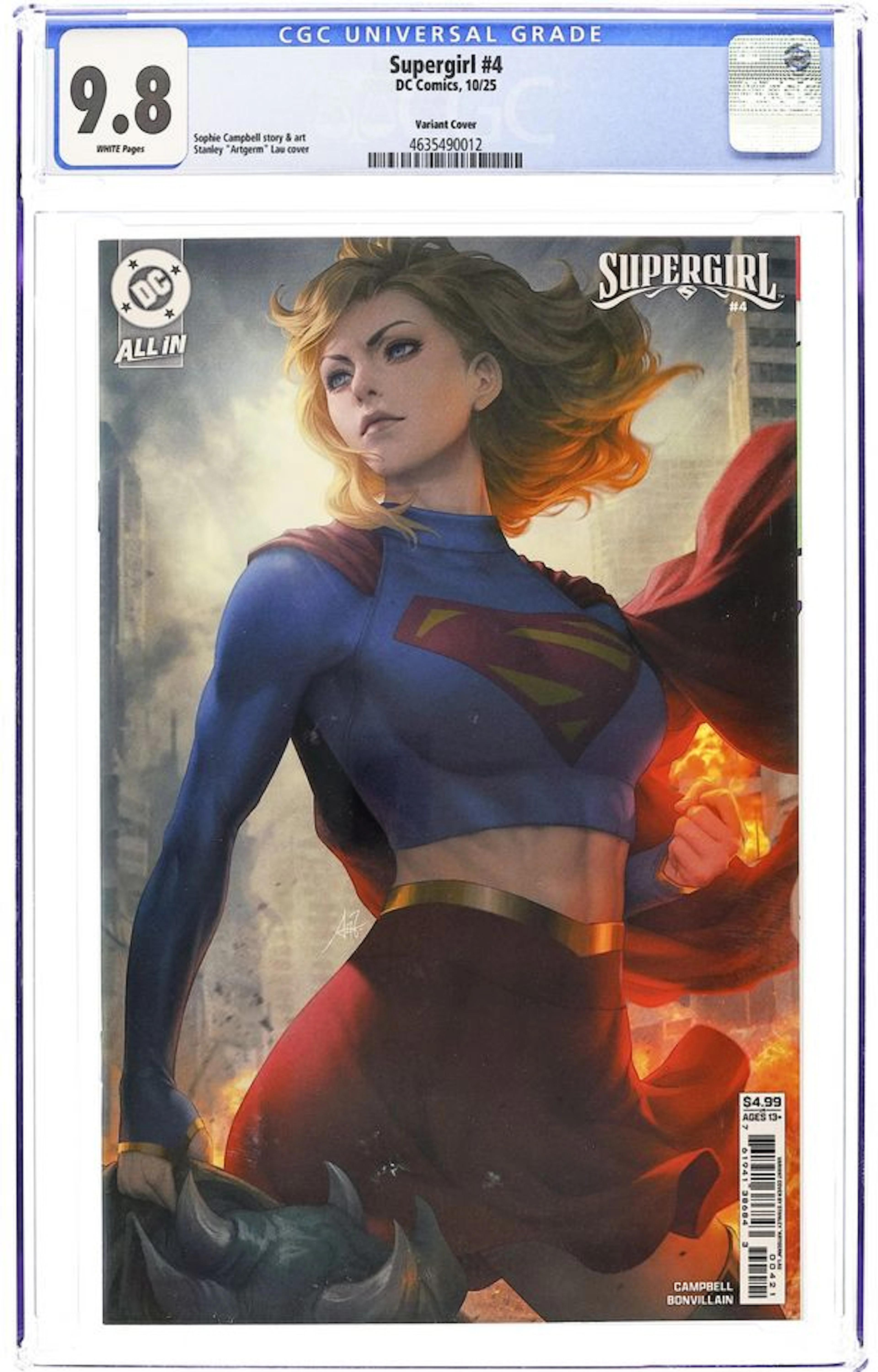 Supergirl (2025 DC) 4B CGC 9.8