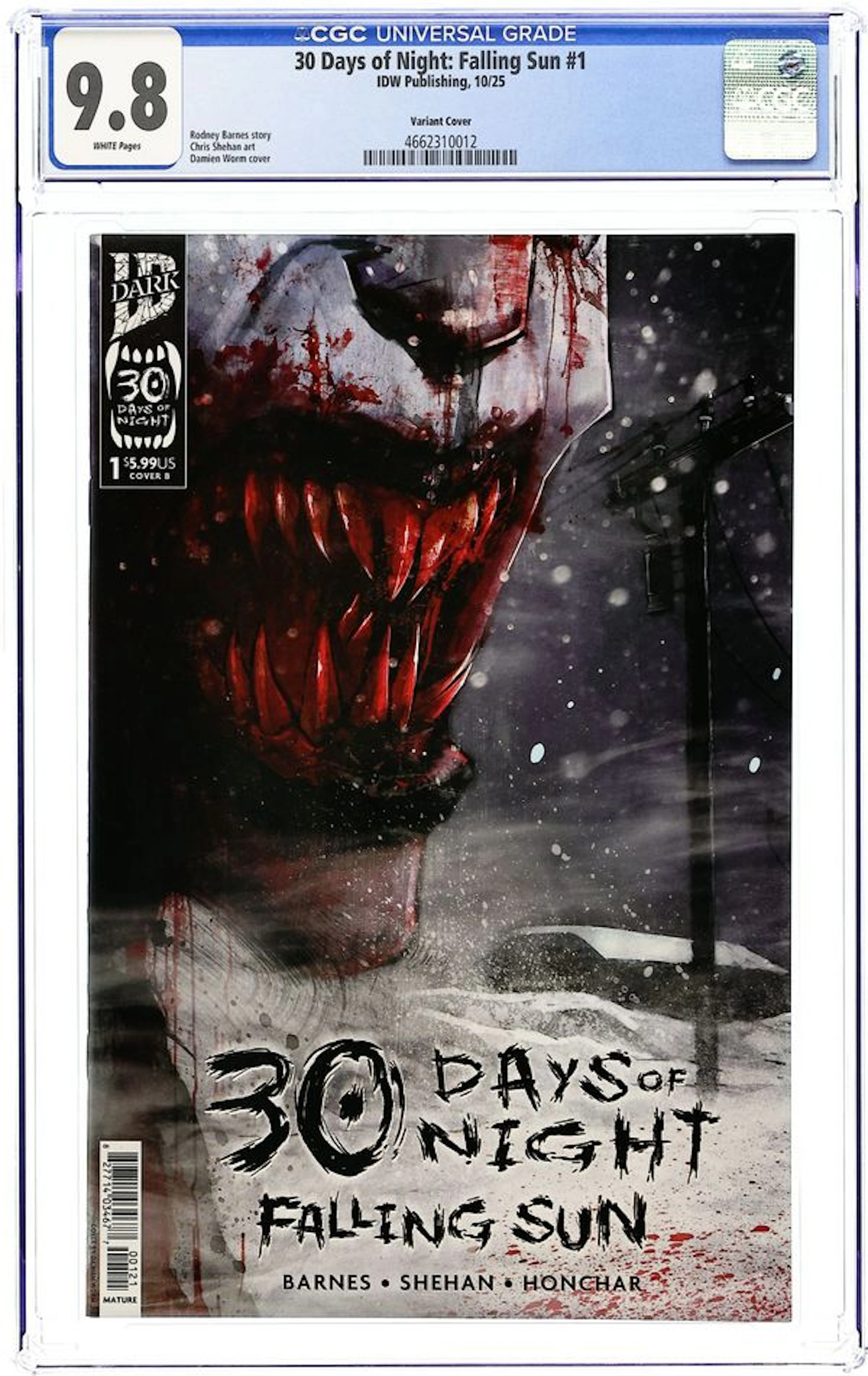 30 Days of Night Falling Sun (2025 IDW) 1B CGC 9.8