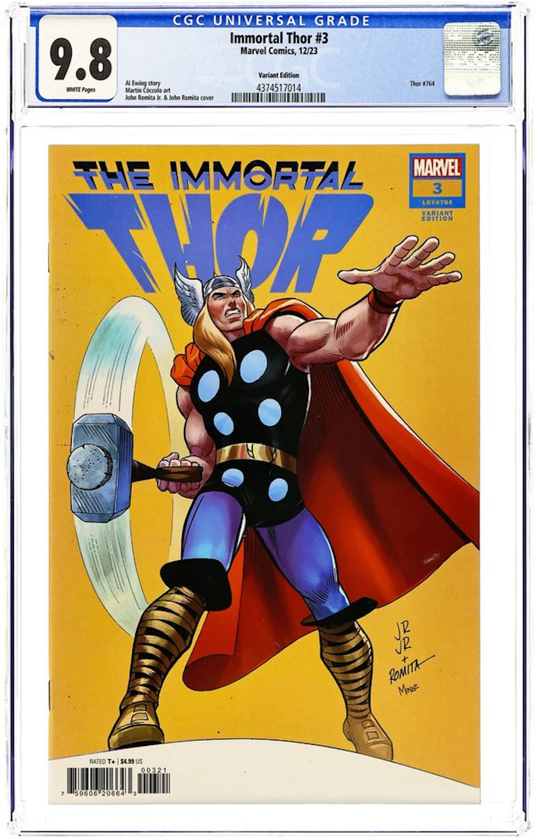 Immortal Thor (2023 Marvel) 3B CGC 9.8