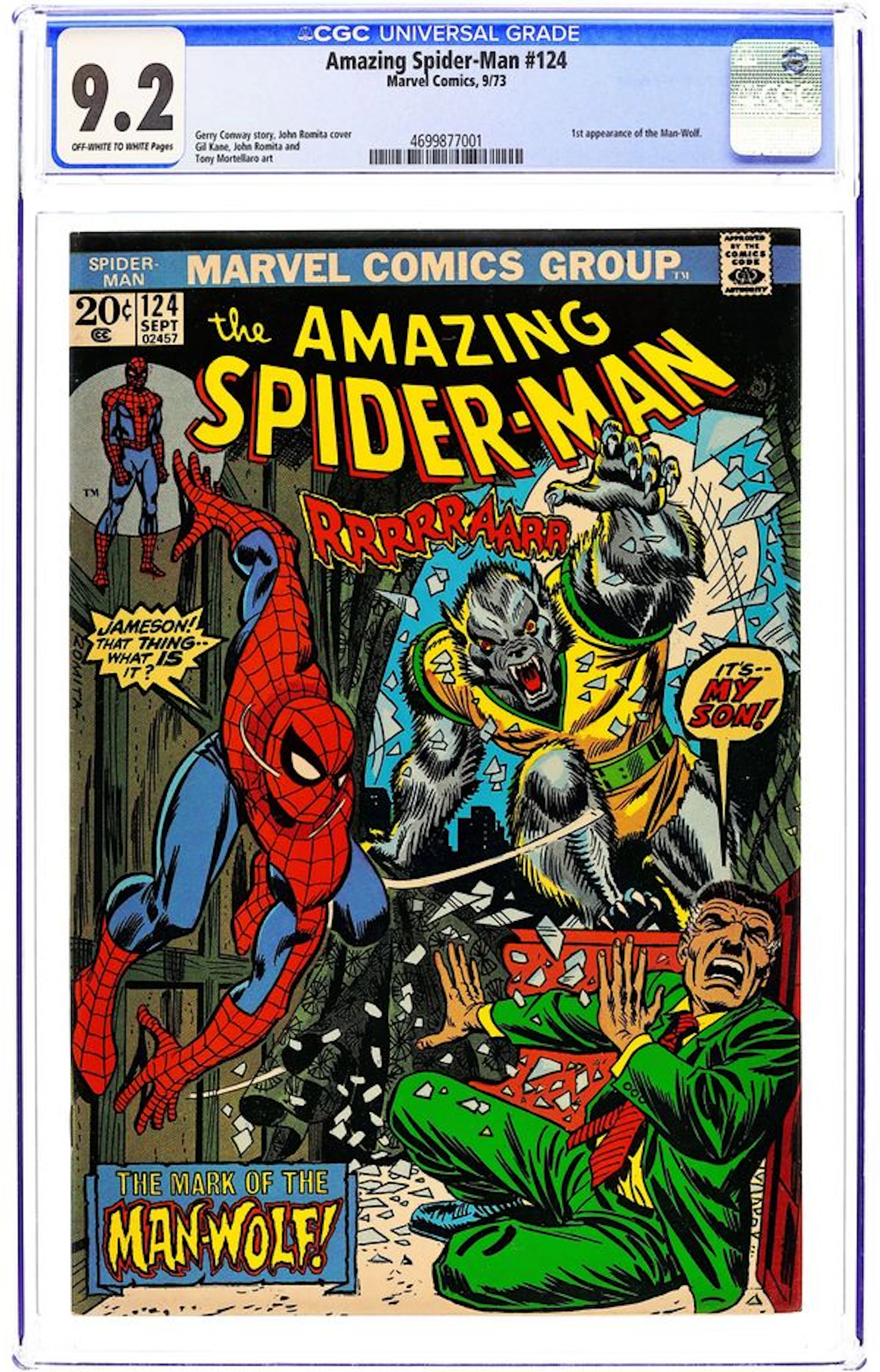 Amazing Spider-Man (1963 1st Series) 124 CGC 9.2