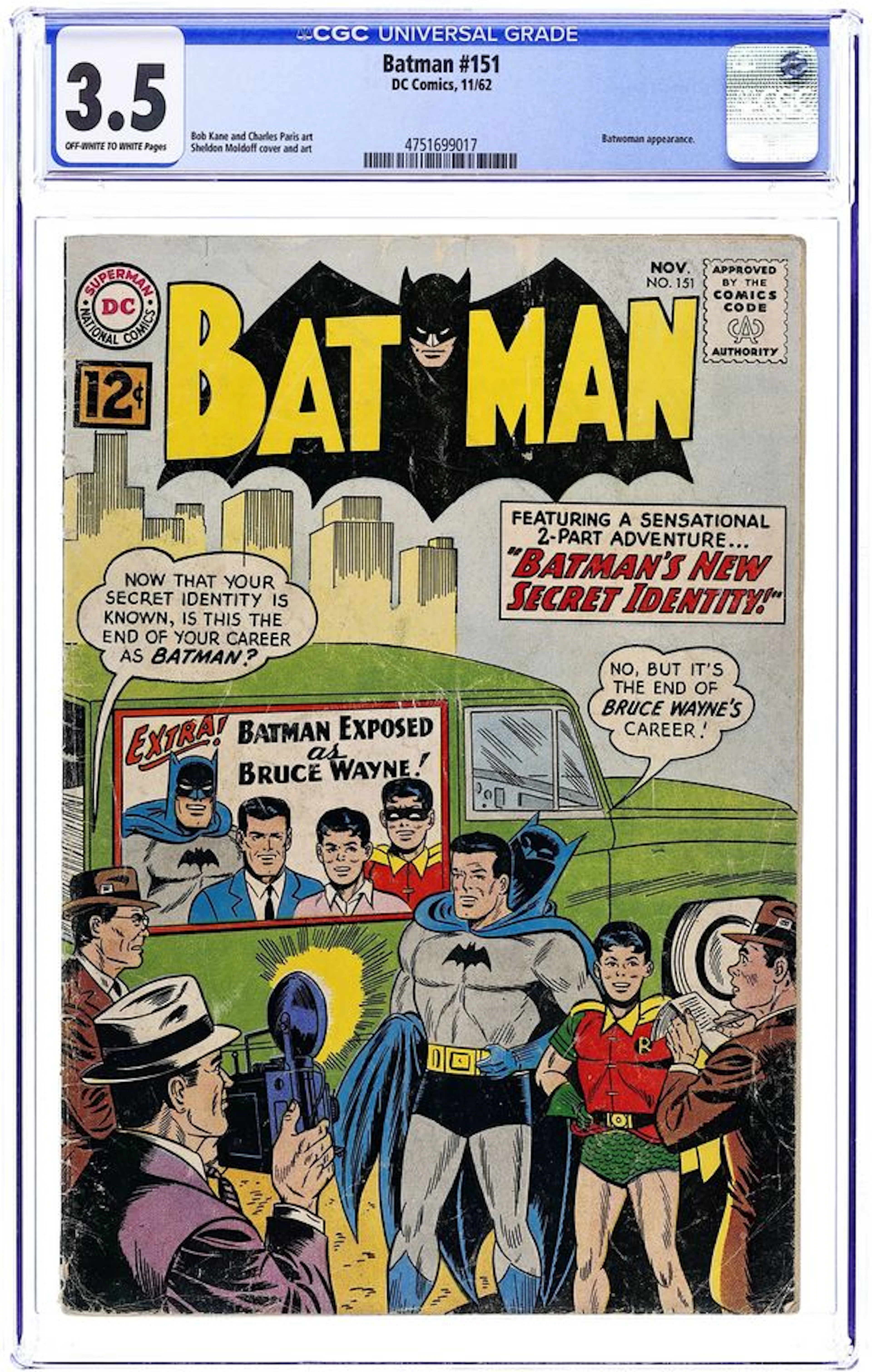 Batman (1940) 151 CGC 3.5