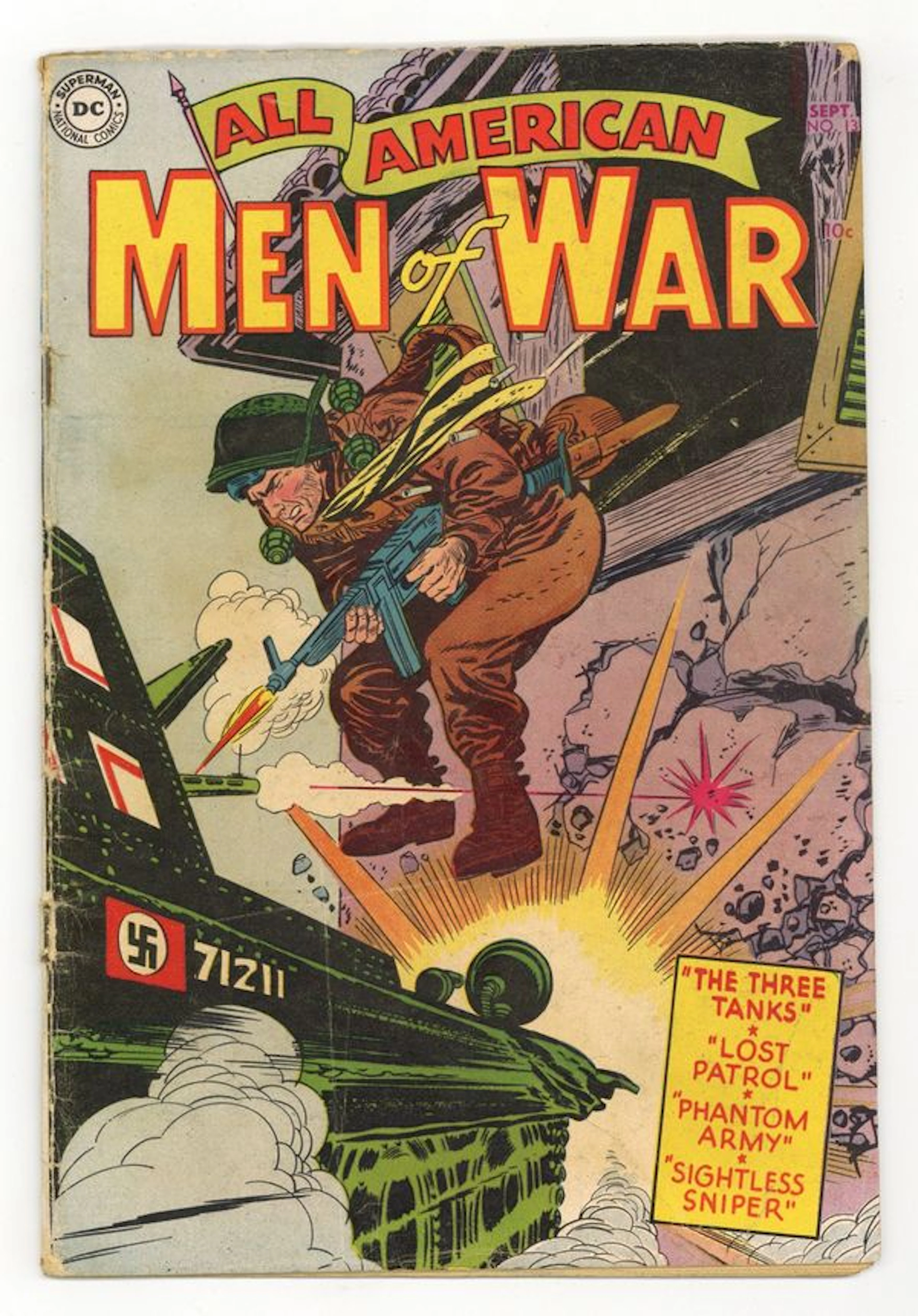 All American Men of War (1952) 13 GD+ 2.5
