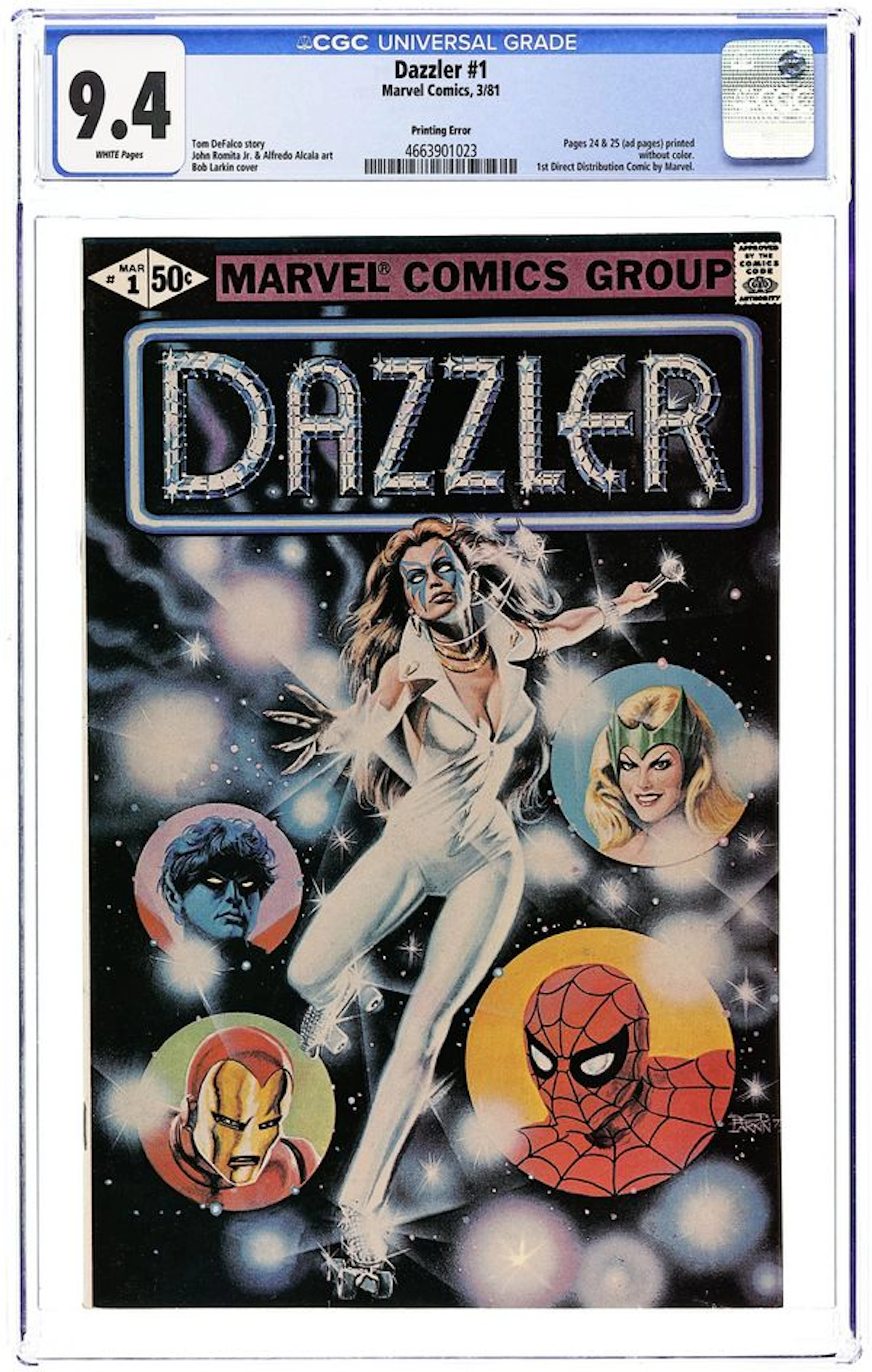Dazzler (1981) 1ERROR CGC 9.4