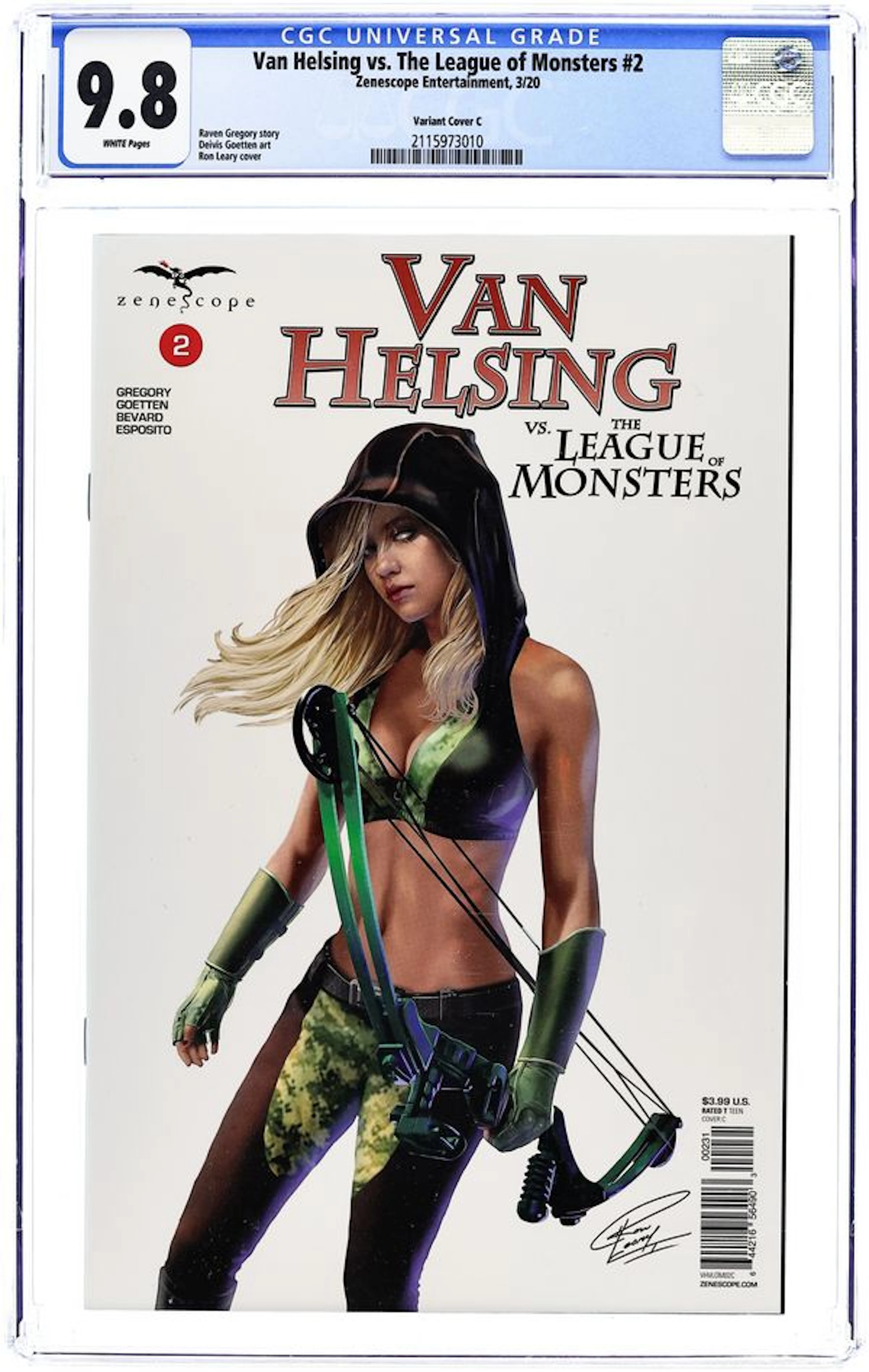 Van Helsing vs. the League of Monsters (2020 Zenescope) 2C CGC 9.8