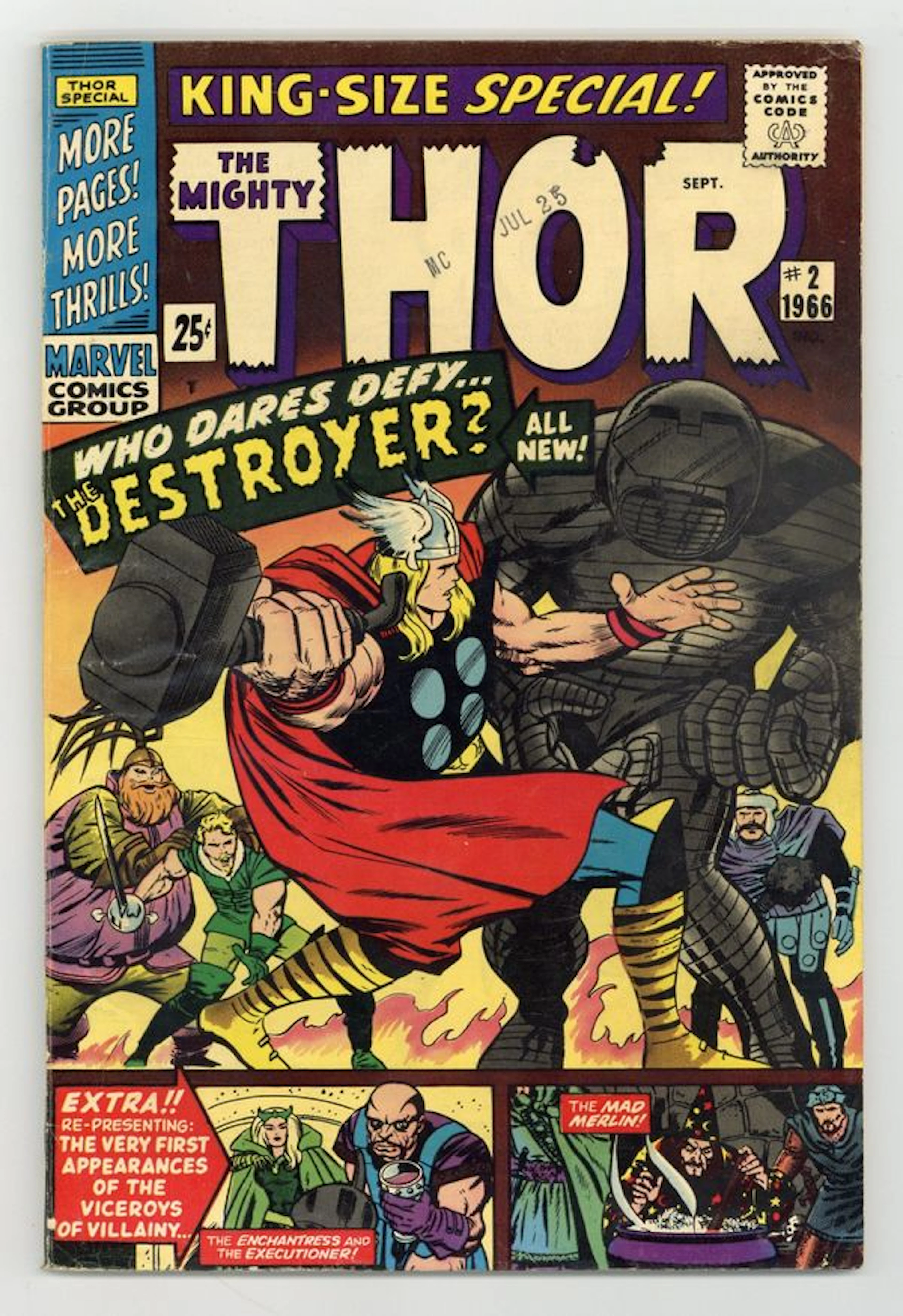 Thor (1962 Marvel 1st Series Journey Into Mystery) Annual 2 VG- 3.5