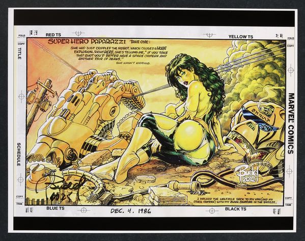 Super Hero Paparazzi Print by Budd Root