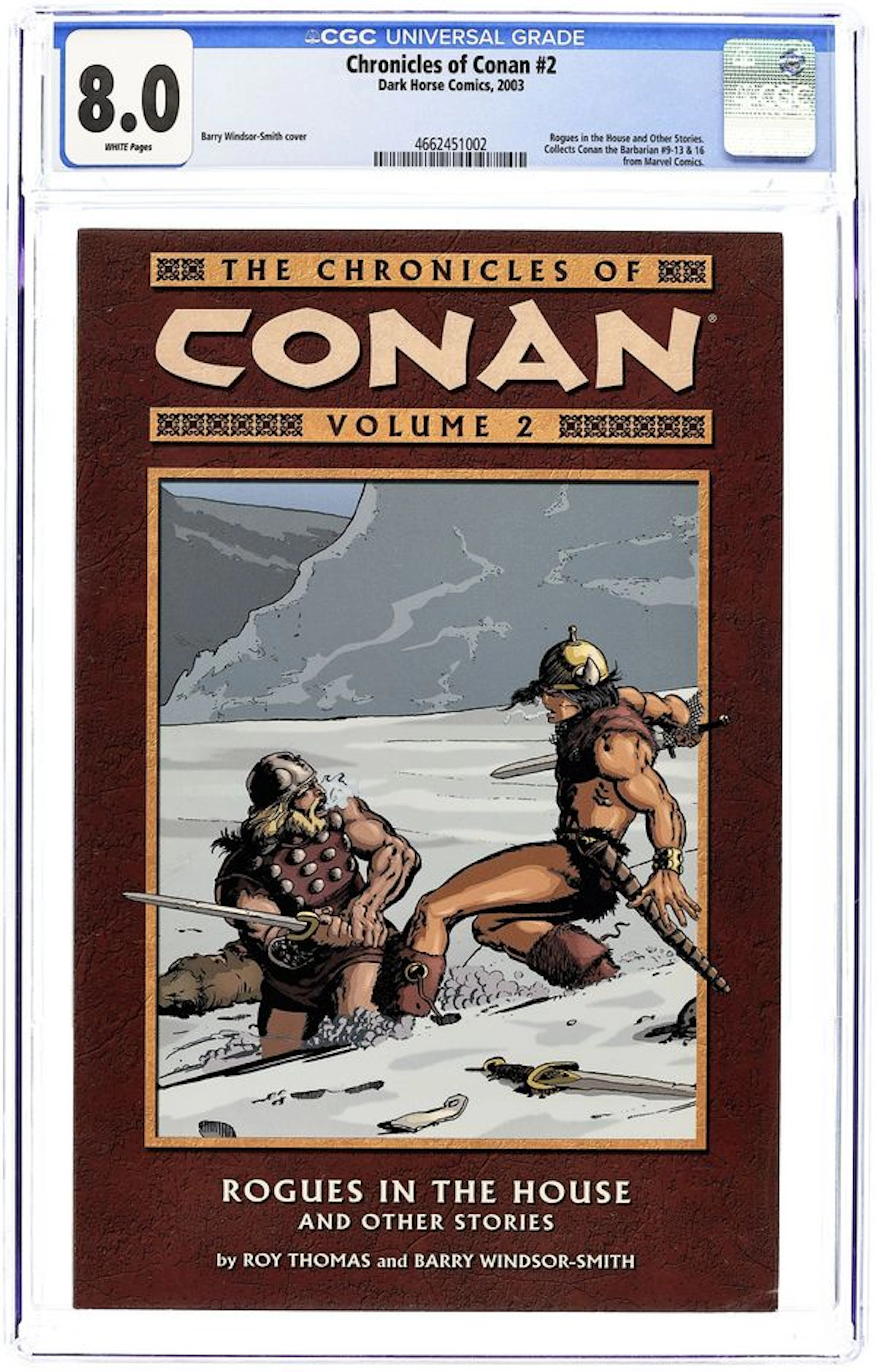 Chronicles of Conan TPB (2003-2017 Dark Horse) 2-1ST CGC 8.0