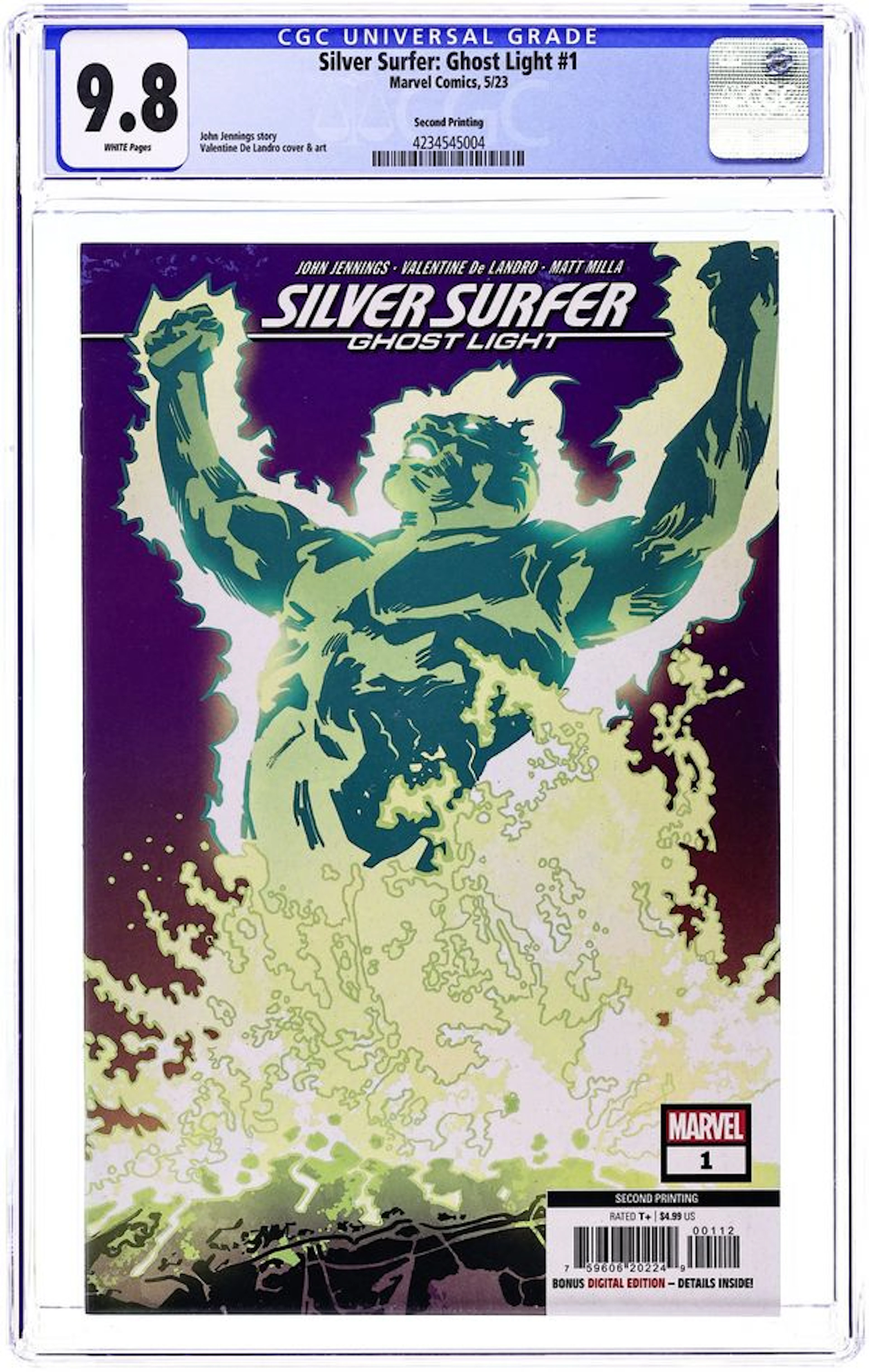 Silver Surfer Ghost Light (2023 Marvel) 1D CGC 9.8