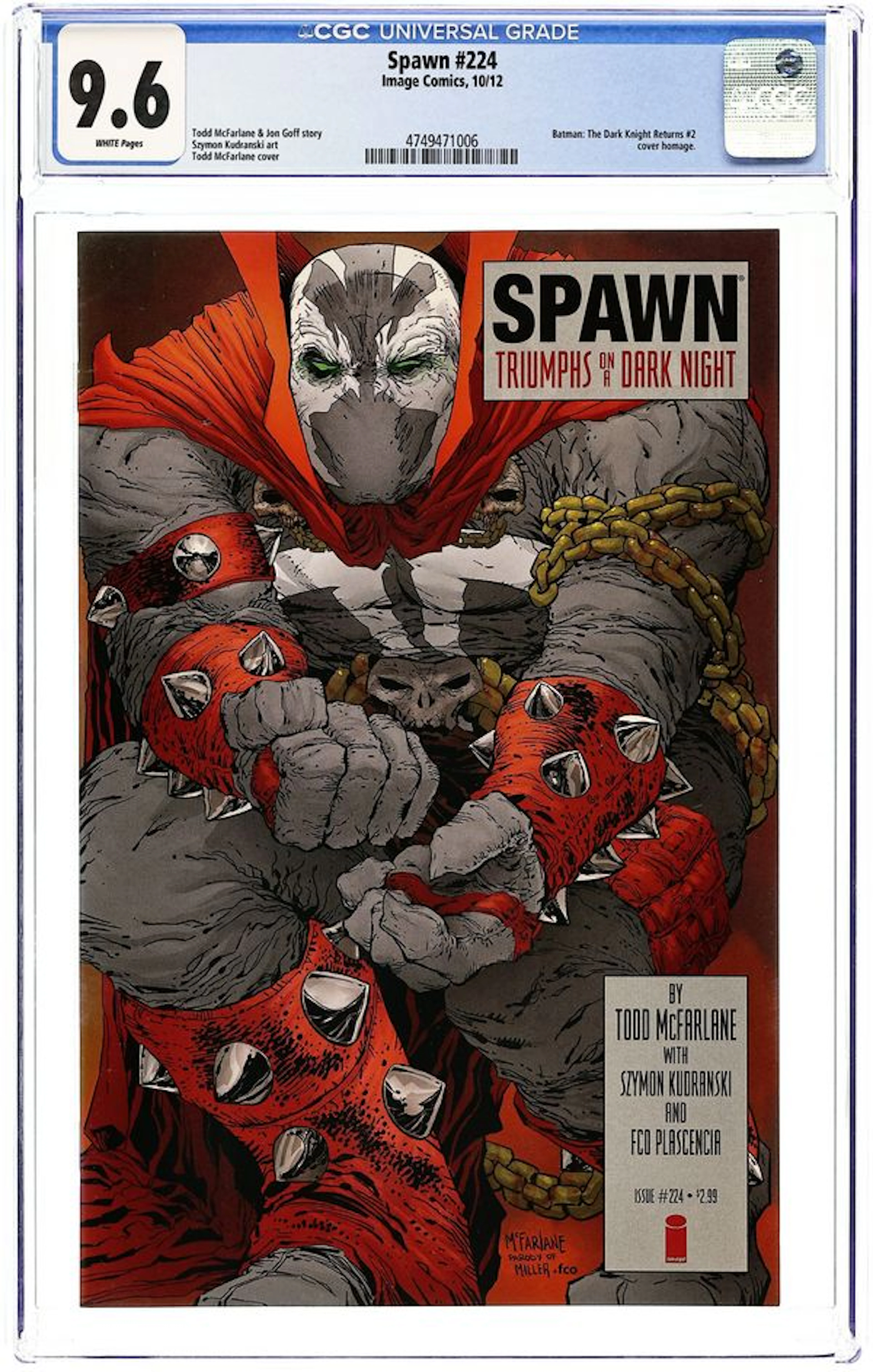 Spawn (1992 Image) 224A CGC 9.6