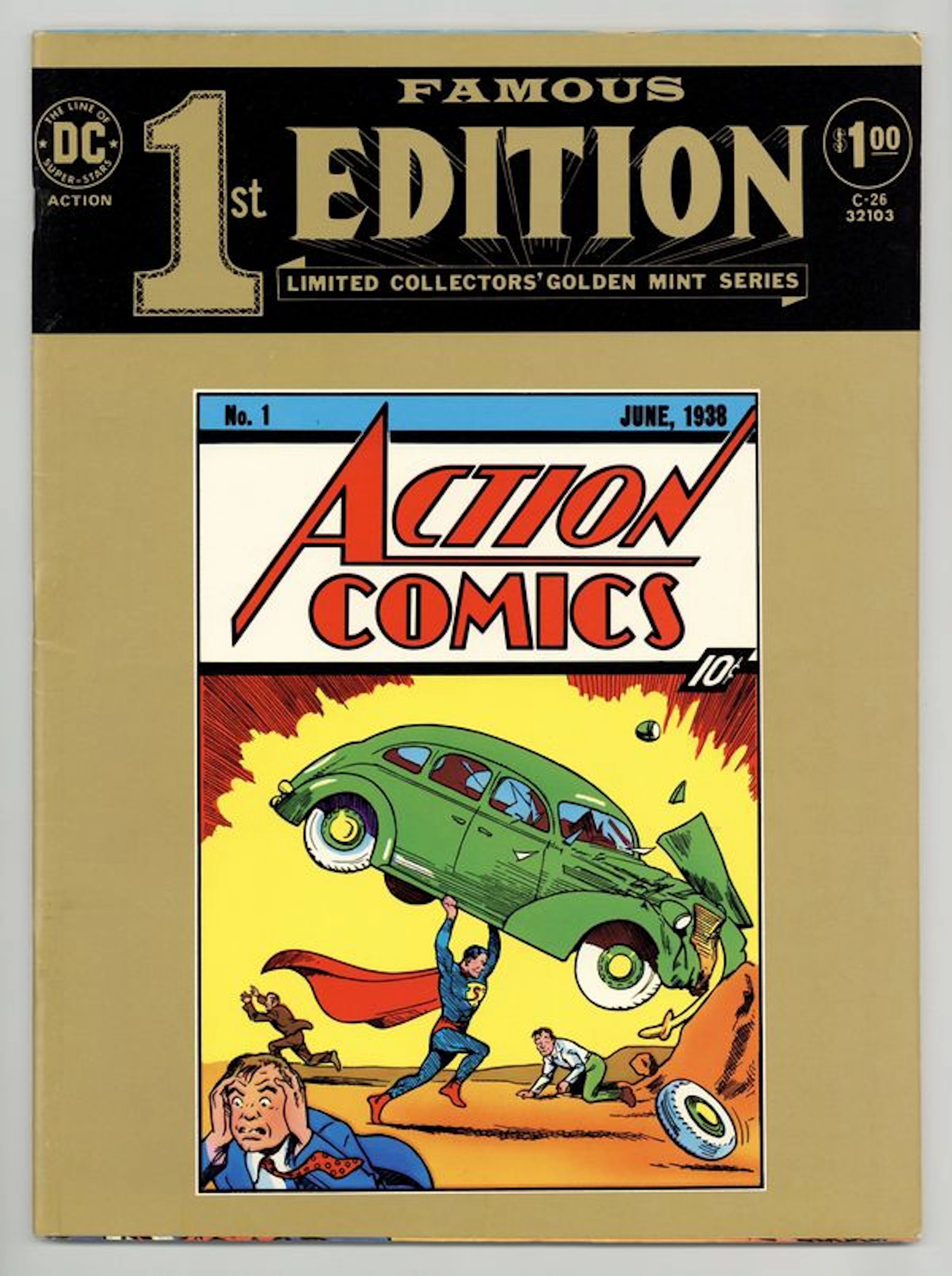 Famous First Edition Action Comics (1974 DC Treasury) C.26SOFTCOVER FN- 5.5