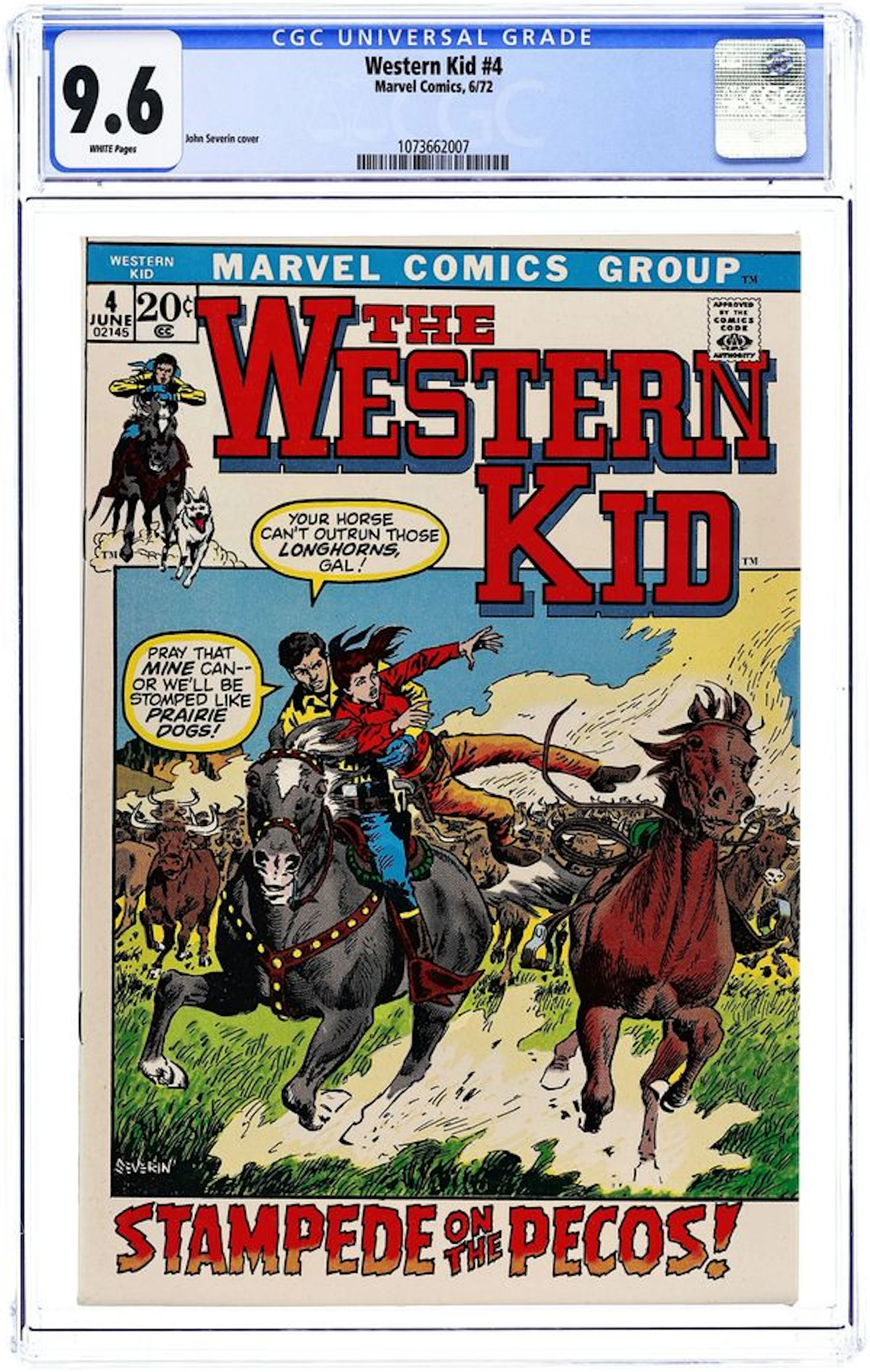 Western Kid (1971 Marvel) 4 CGC 9.6