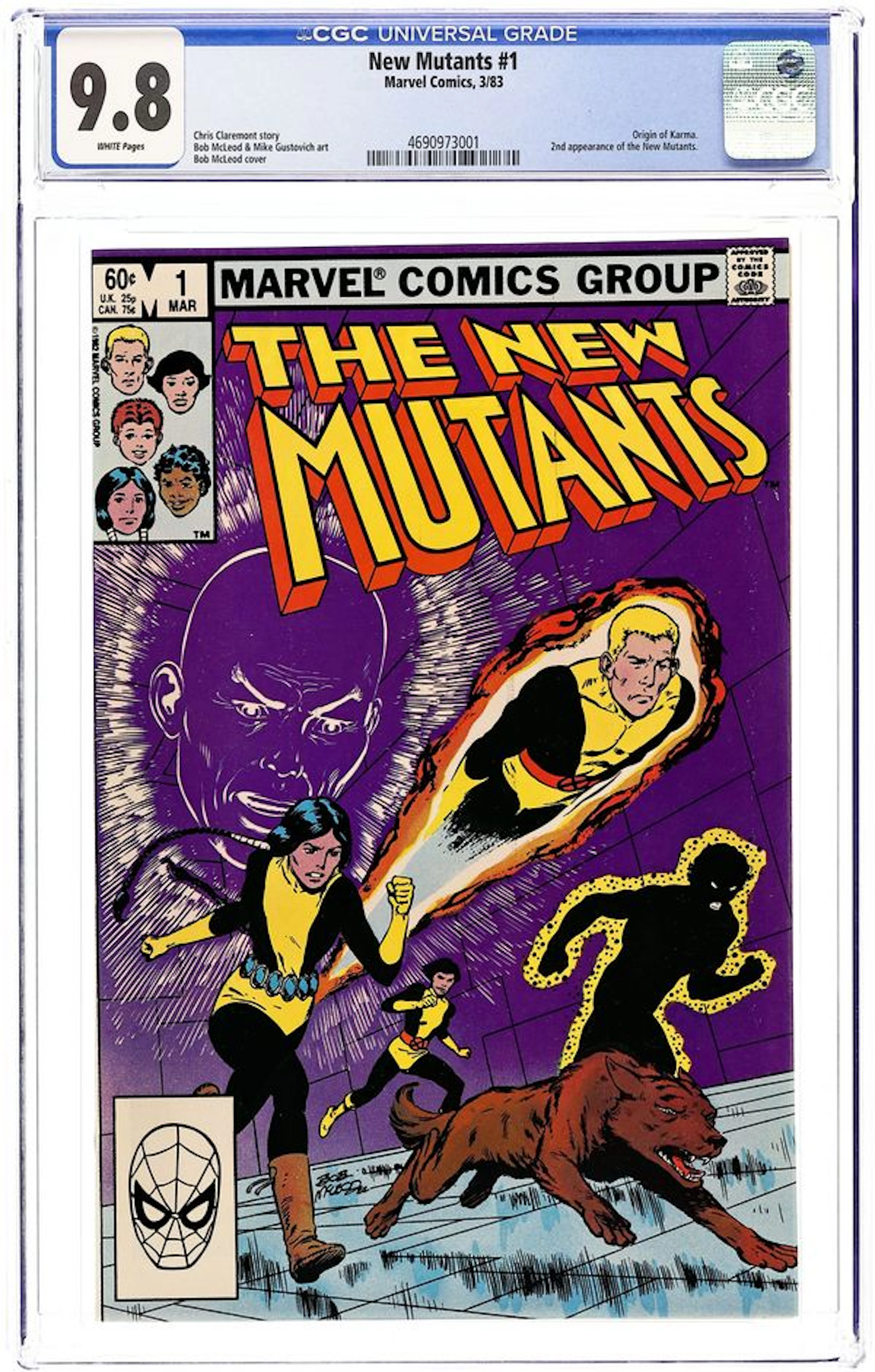 New Mutants (1983 1st Series) 1D CGC 9.8