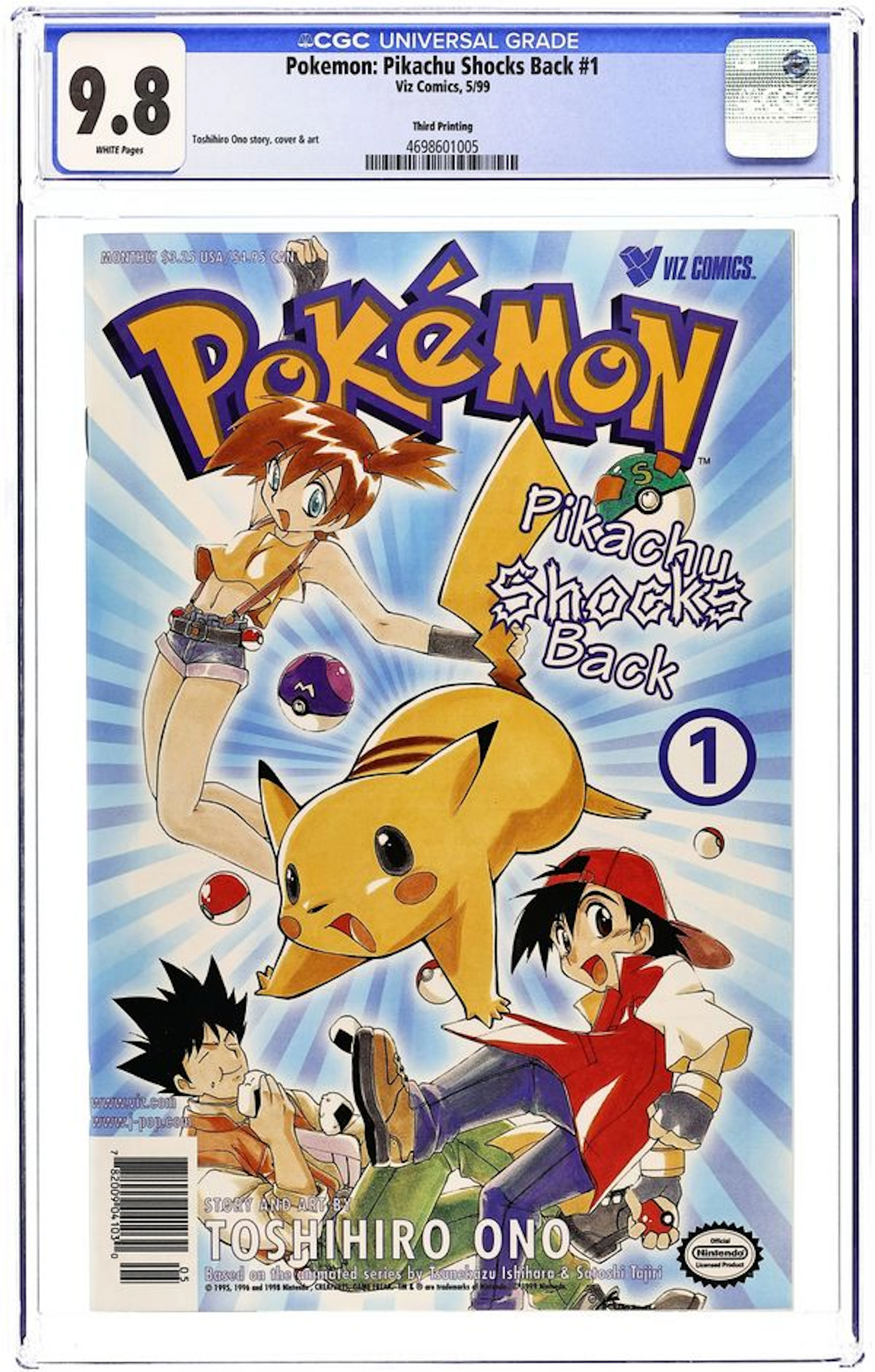 Pokemon Part 2 Pikachu Shocks Back (Reprints) 1A CGC 9.8