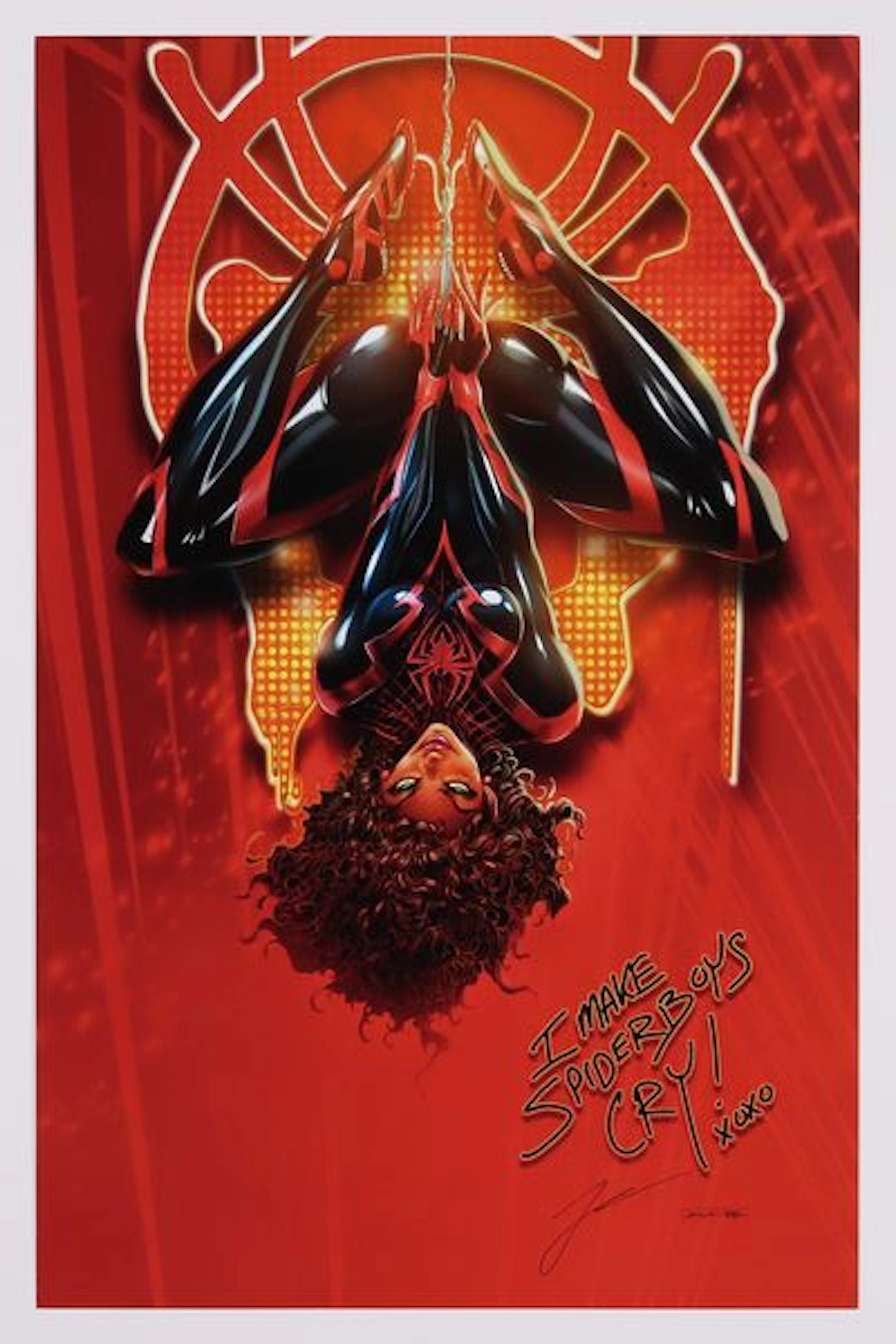 Ultimate Spider-Man Cosplay Print Signed Print by Jamie Tyndall
