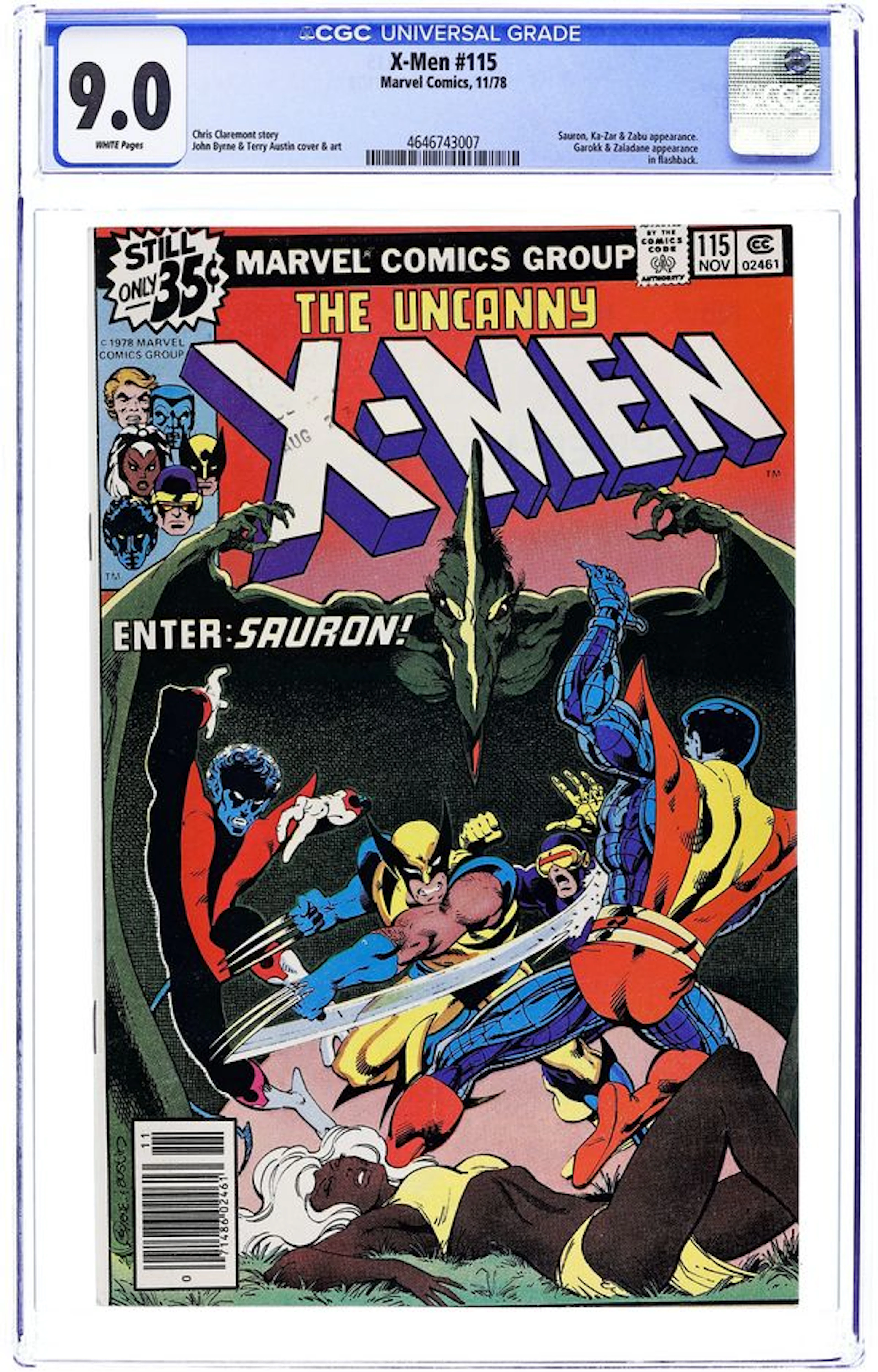 Uncanny X-Men (1963 1st Series) 115 CGC 9.0