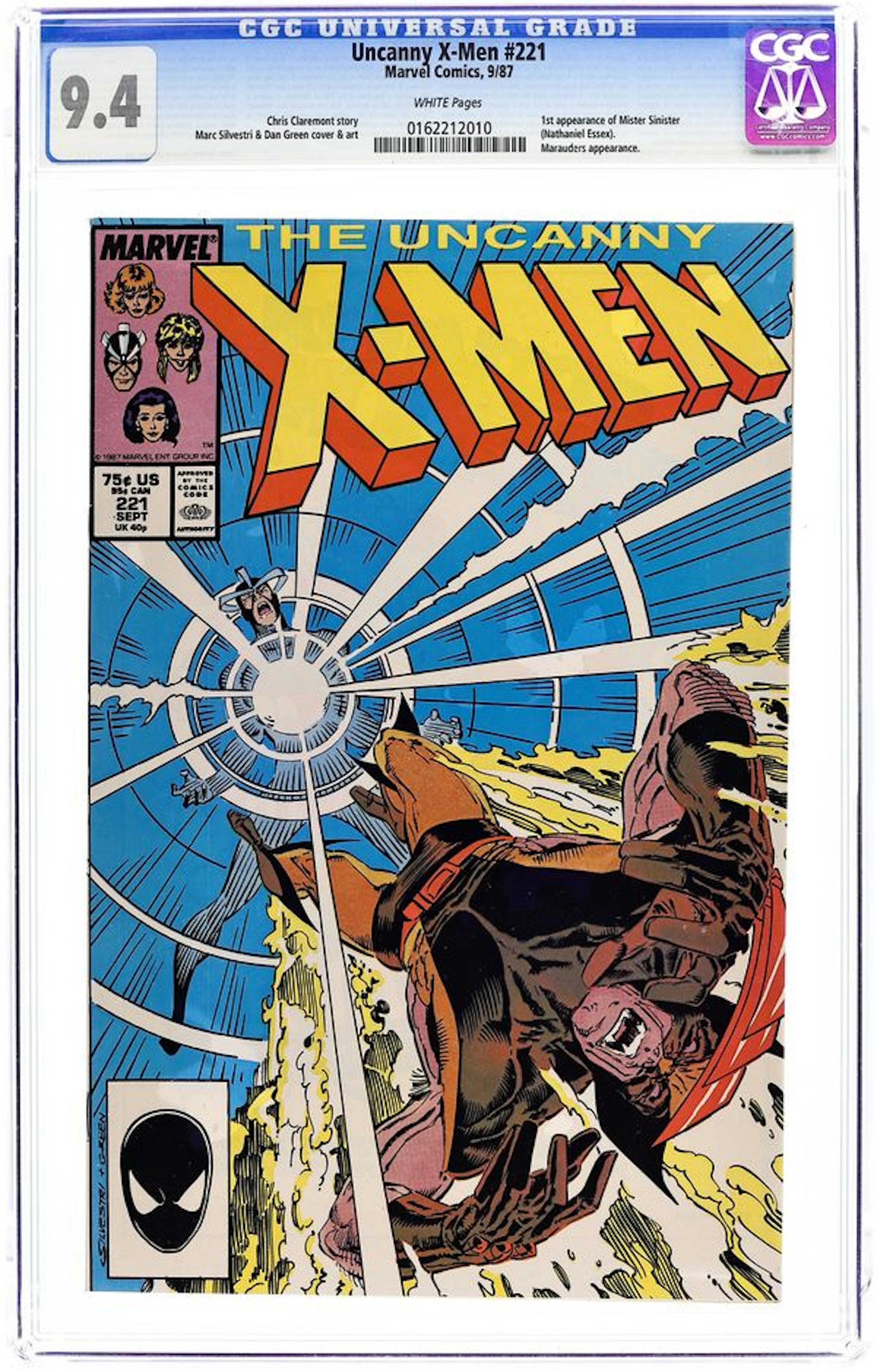 Uncanny X-Men (1963 1st Series) 221D CGC 9.4