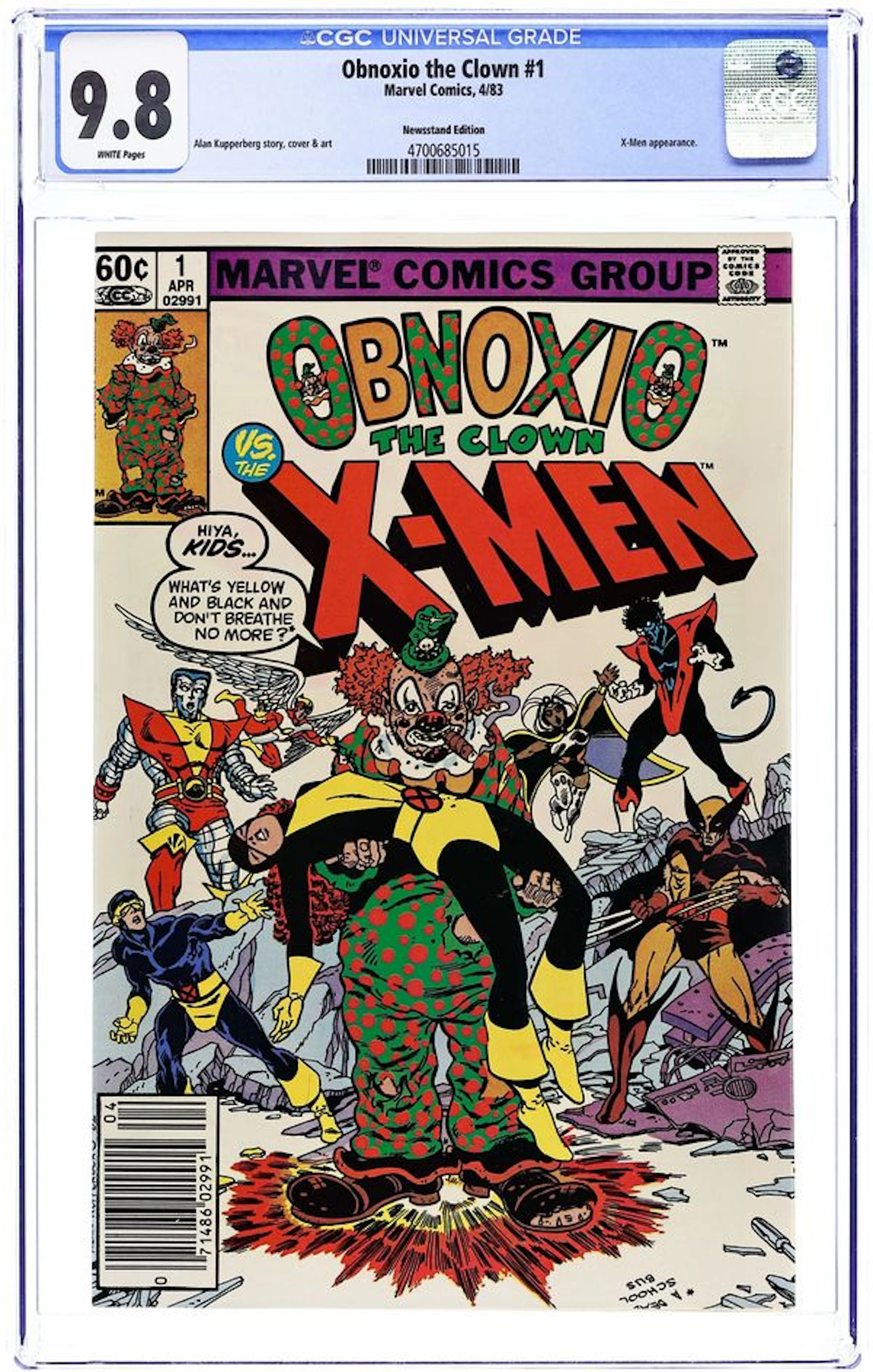 Obnoxio the Clown vs. the X-Men (1983) 1N CGC 9.8