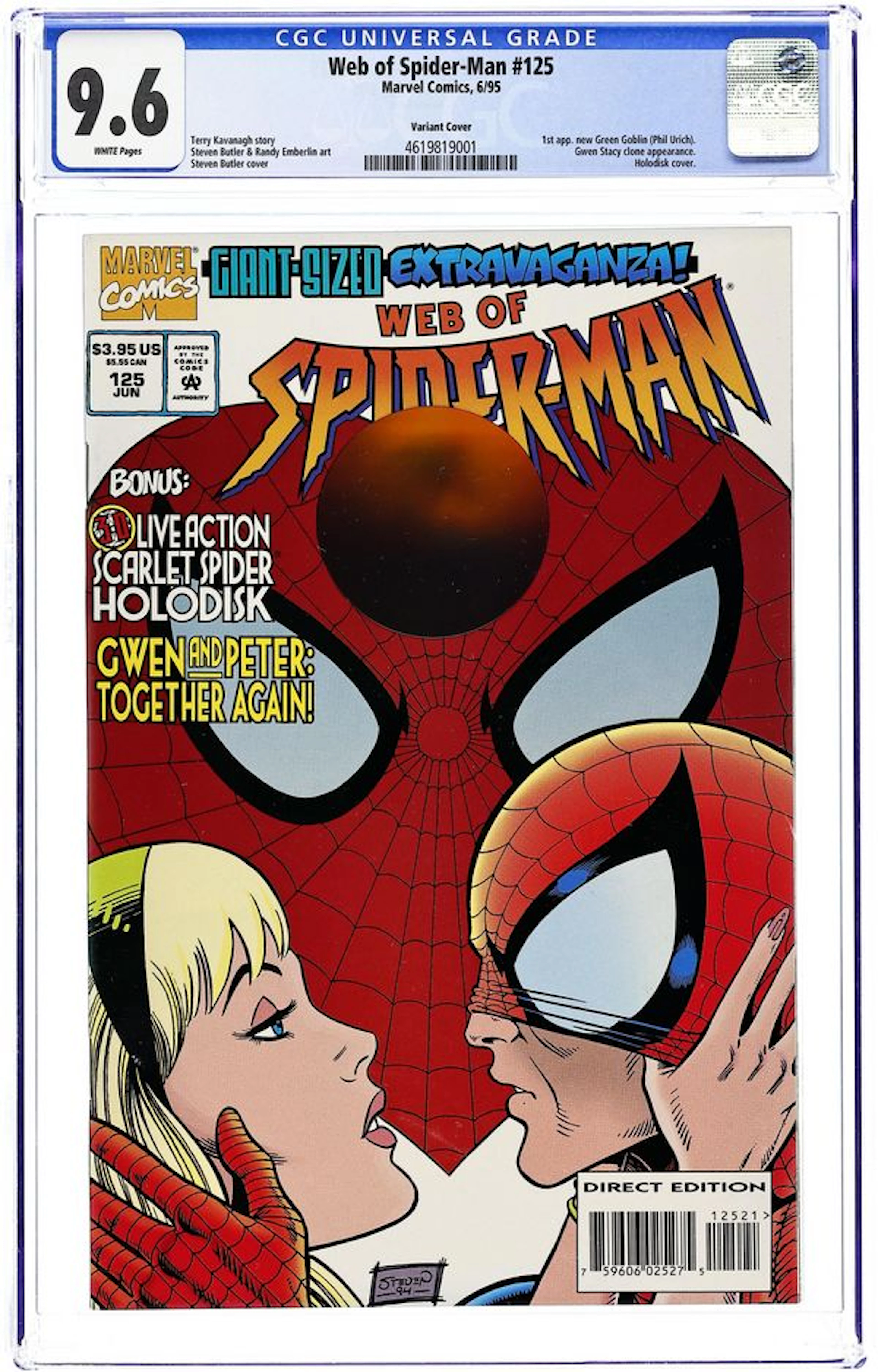 Web of Spider-Man (1985 1st Series) 125D CGC 9.6