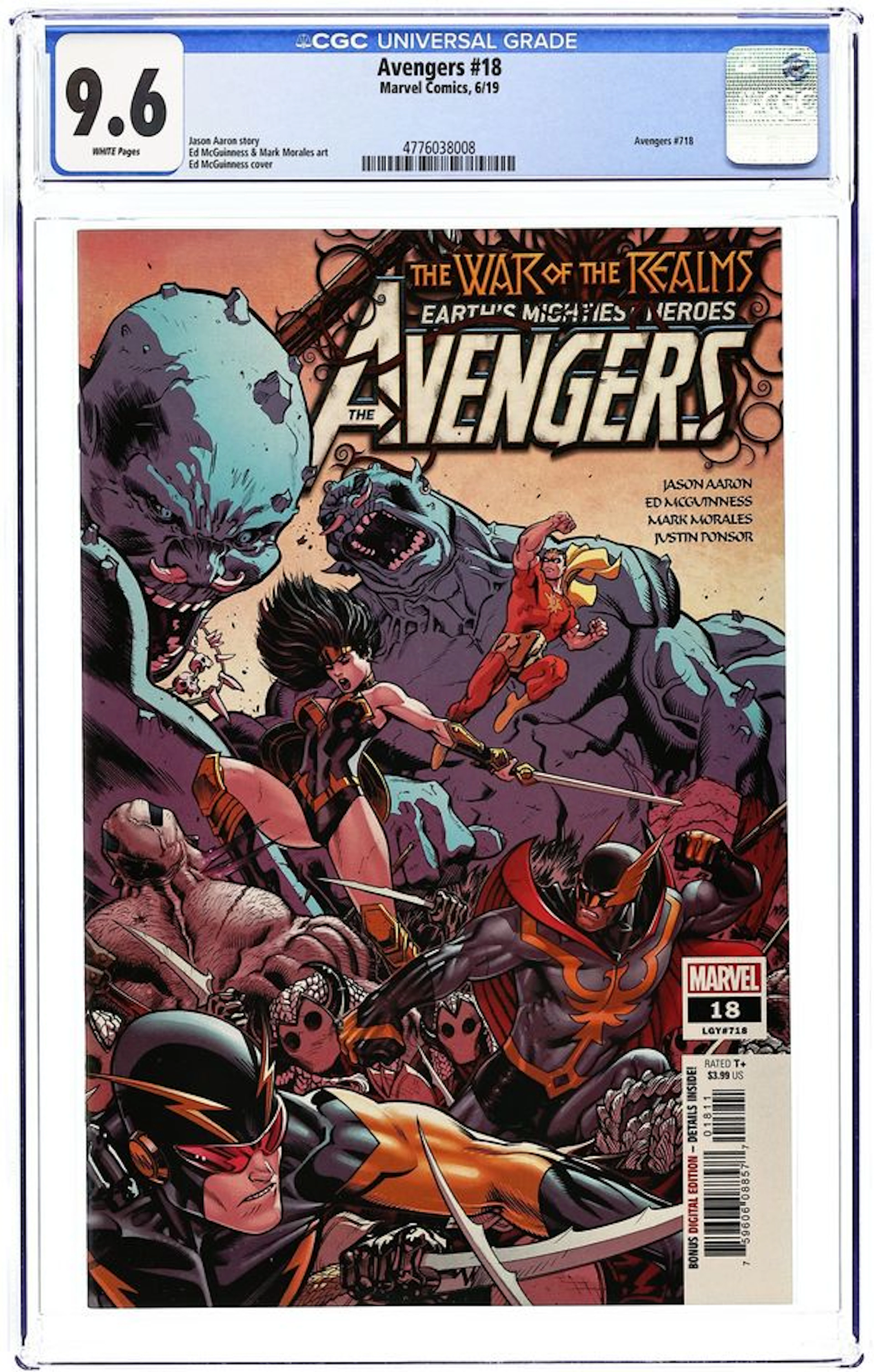 Avengers (2018 8th Series) 18A CGC 9.6