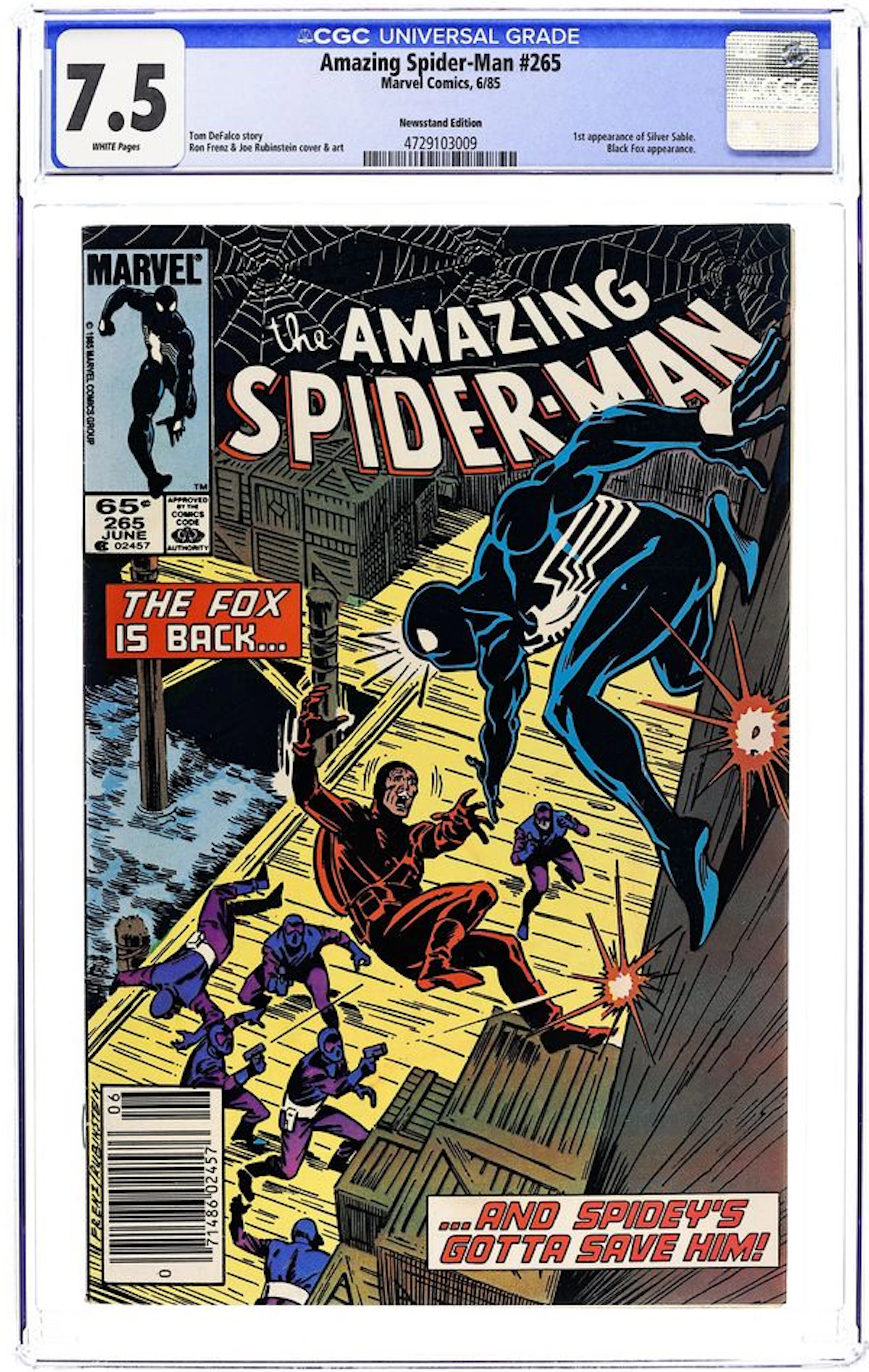 Amazing Spider-Man (1963 1st Series) 265A.N CGC 7.5