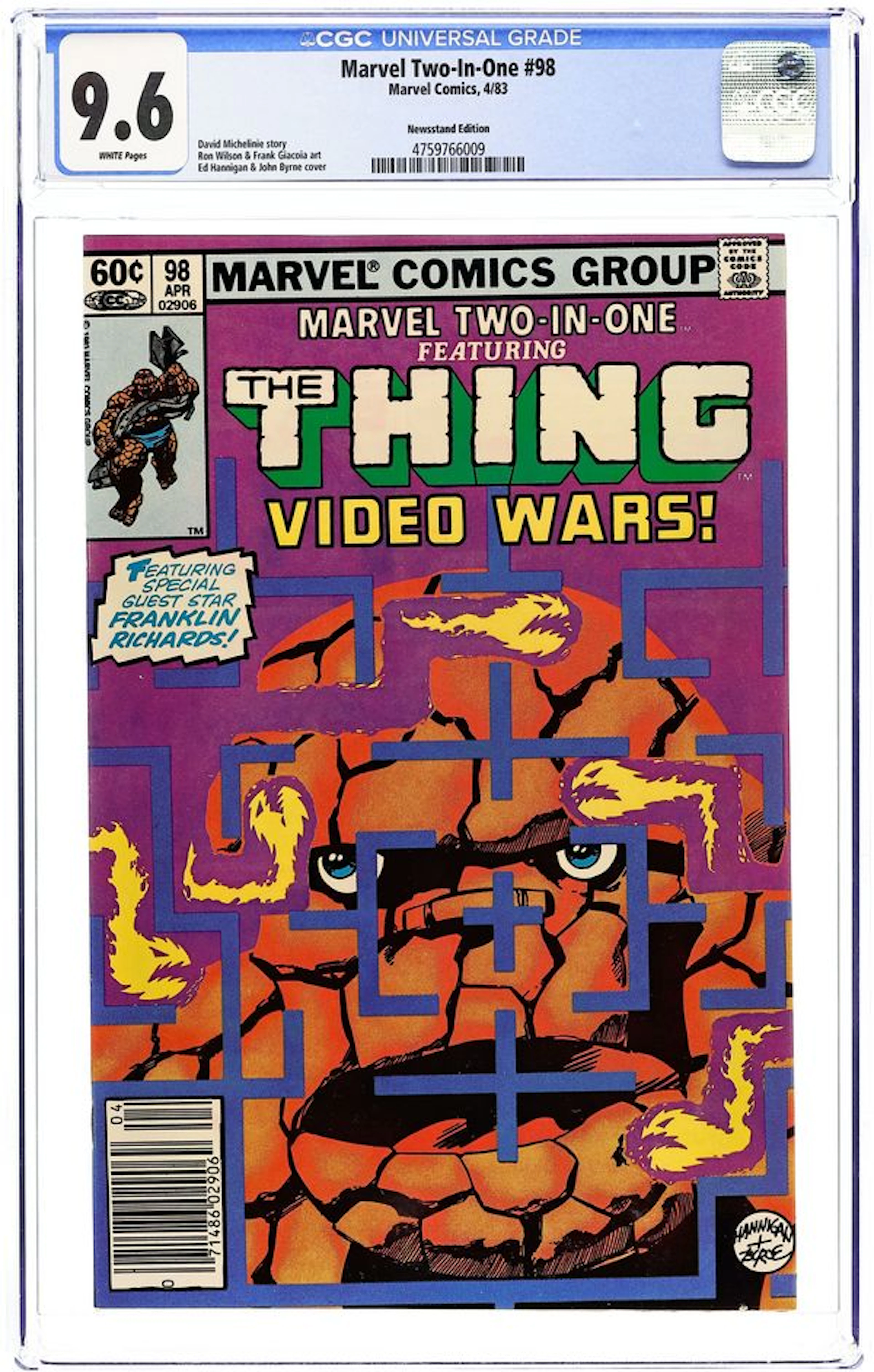 Marvel Two-in-One (1974 1st Series) 98N CGC 9.6
