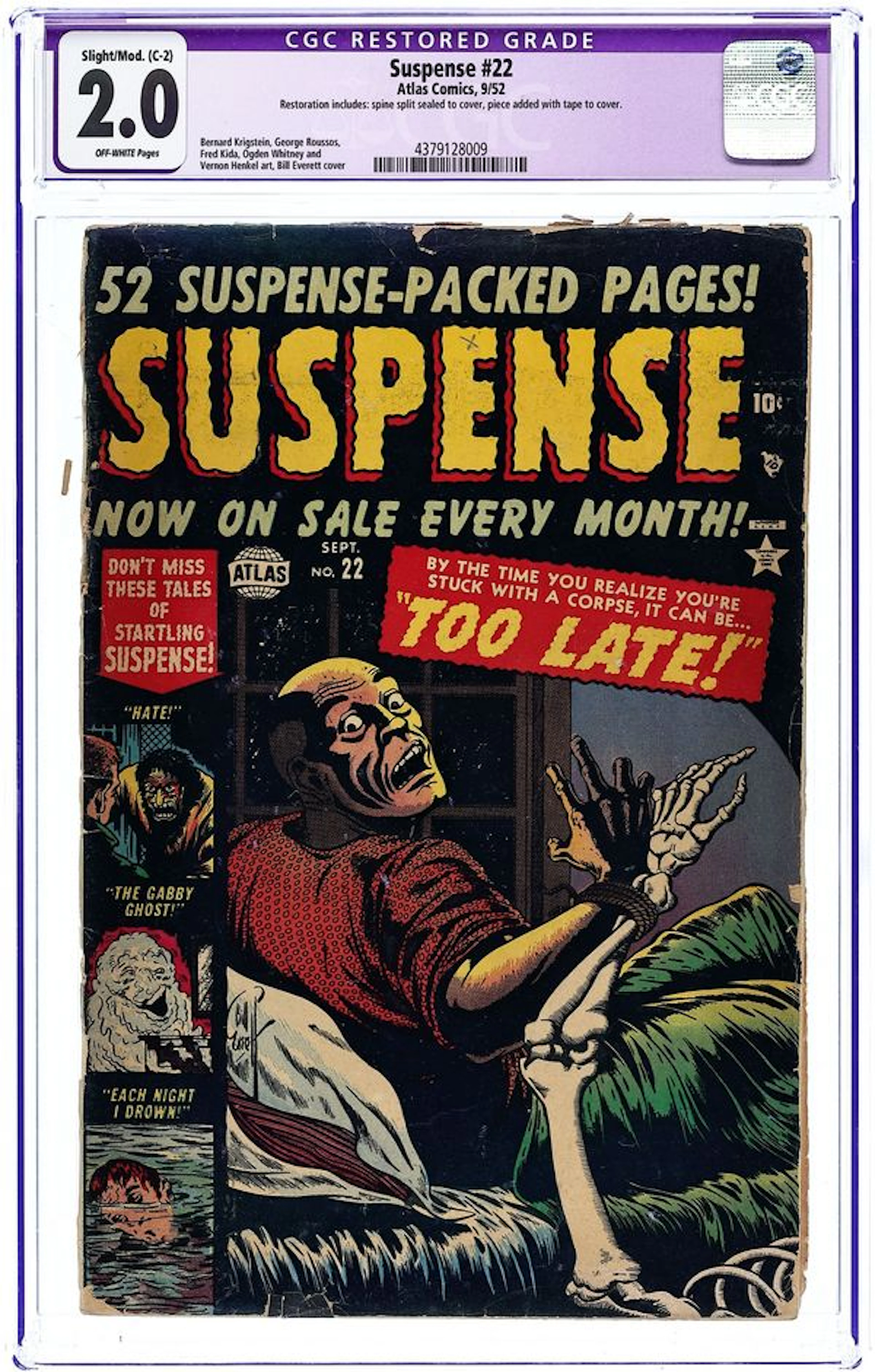 Suspense (1950) 22 CGC 2.0 Restored