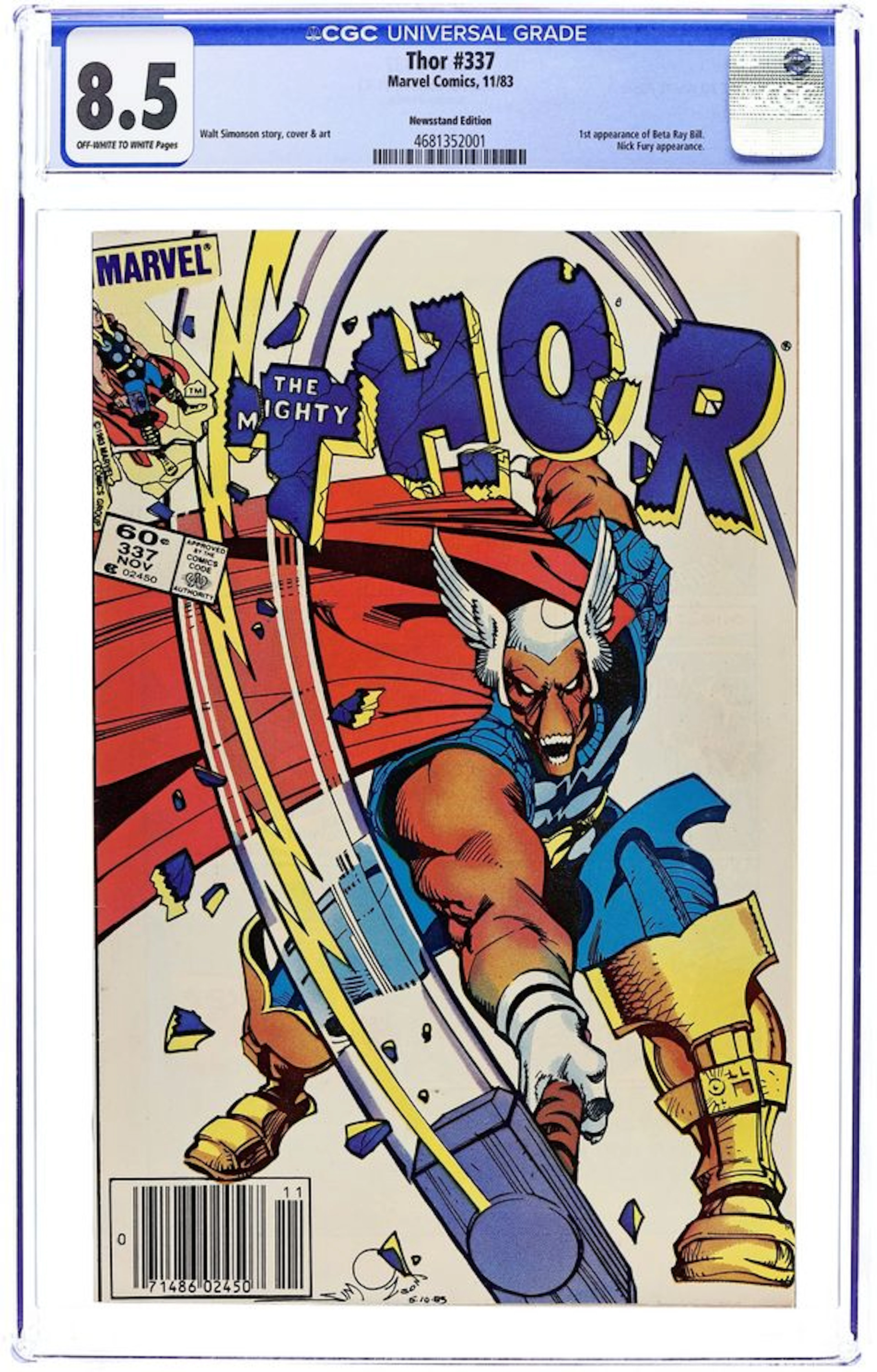 Thor (1962 Marvel 1st Series Journey Into Mystery) 337N CGC 8.5