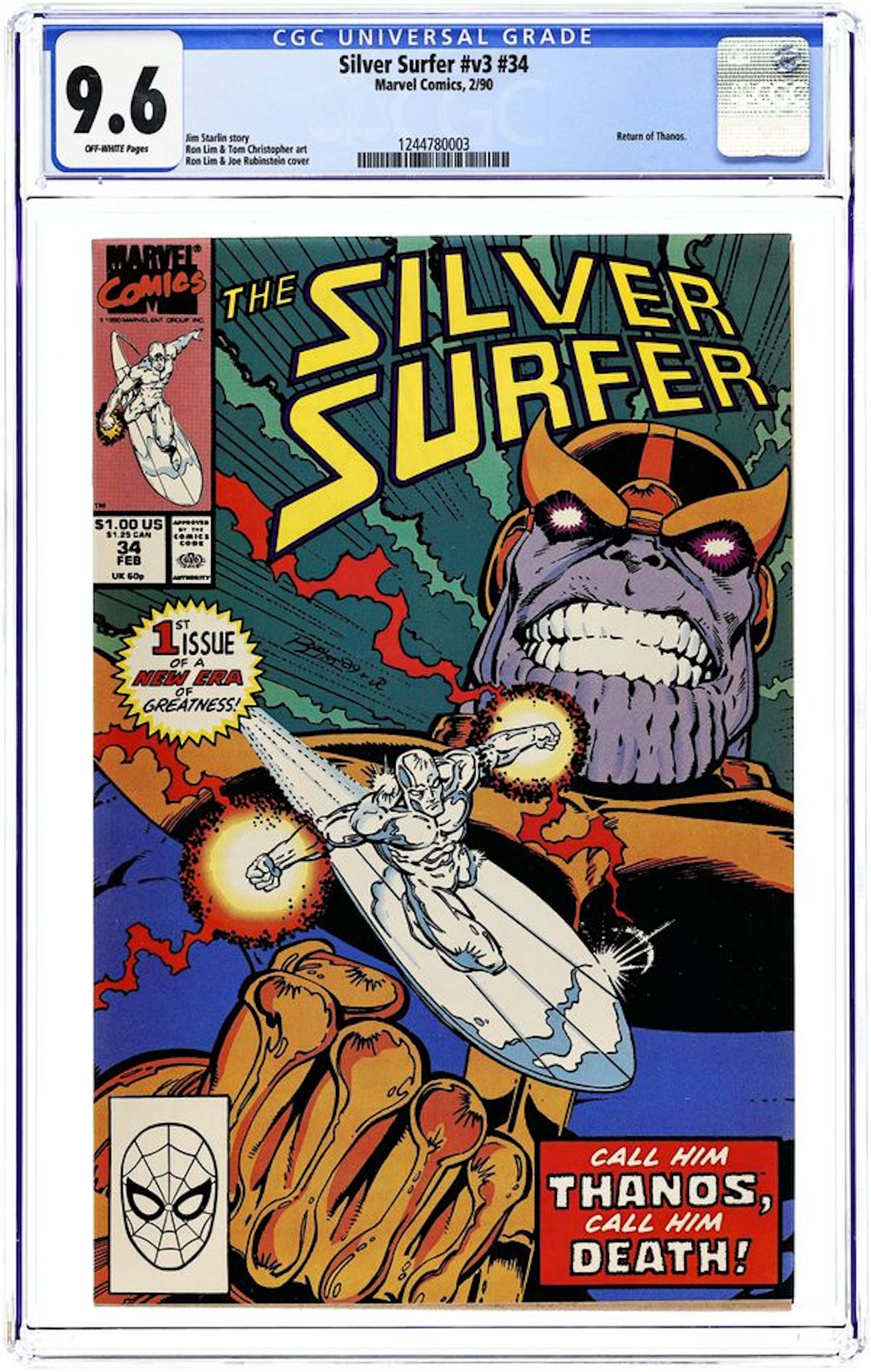 Silver Surfer (1987 2nd Series) 34D CGC 9.6