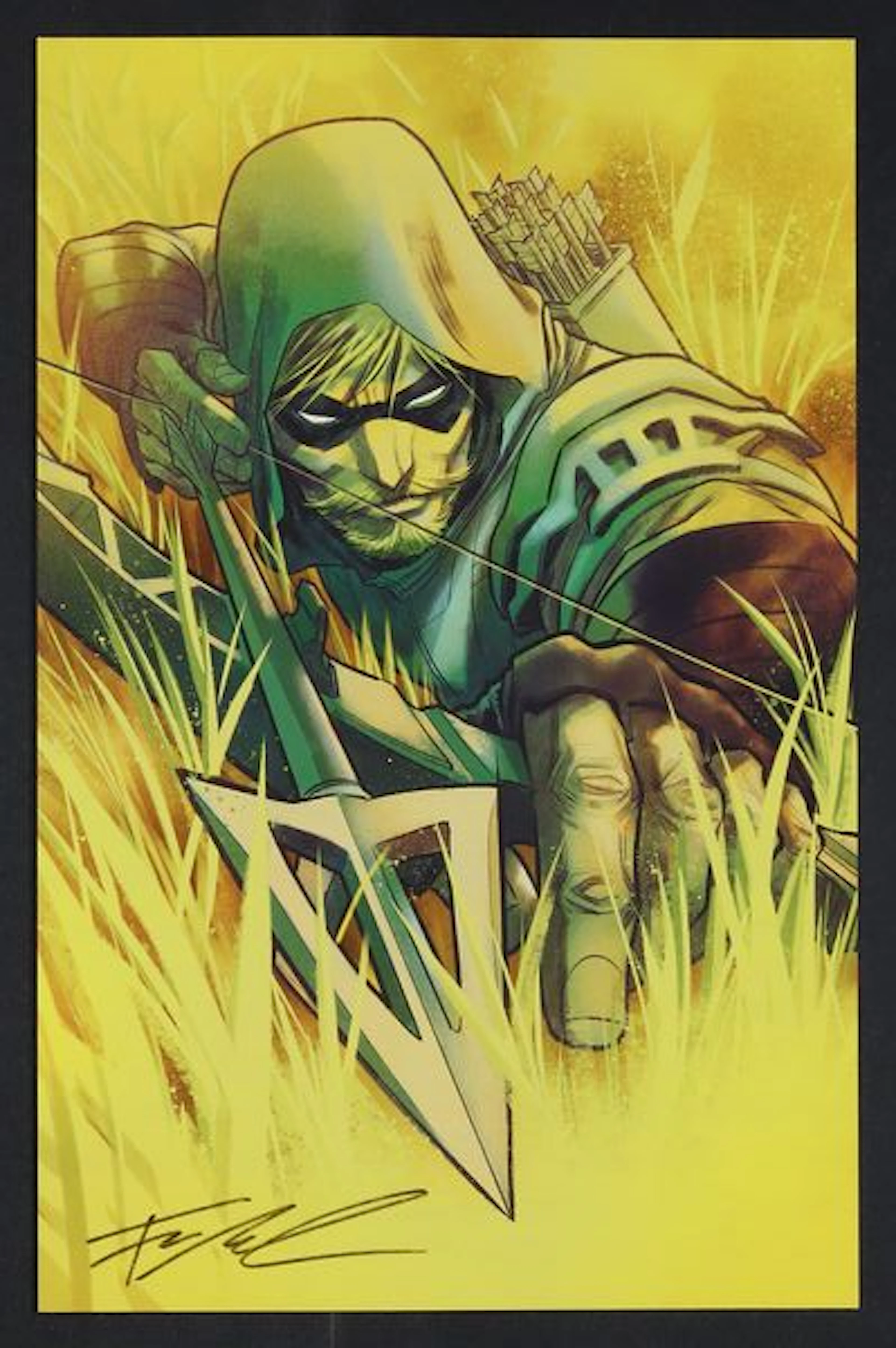 Green Arrow #49B (2016) Signed Cover Print by Francis Manapul