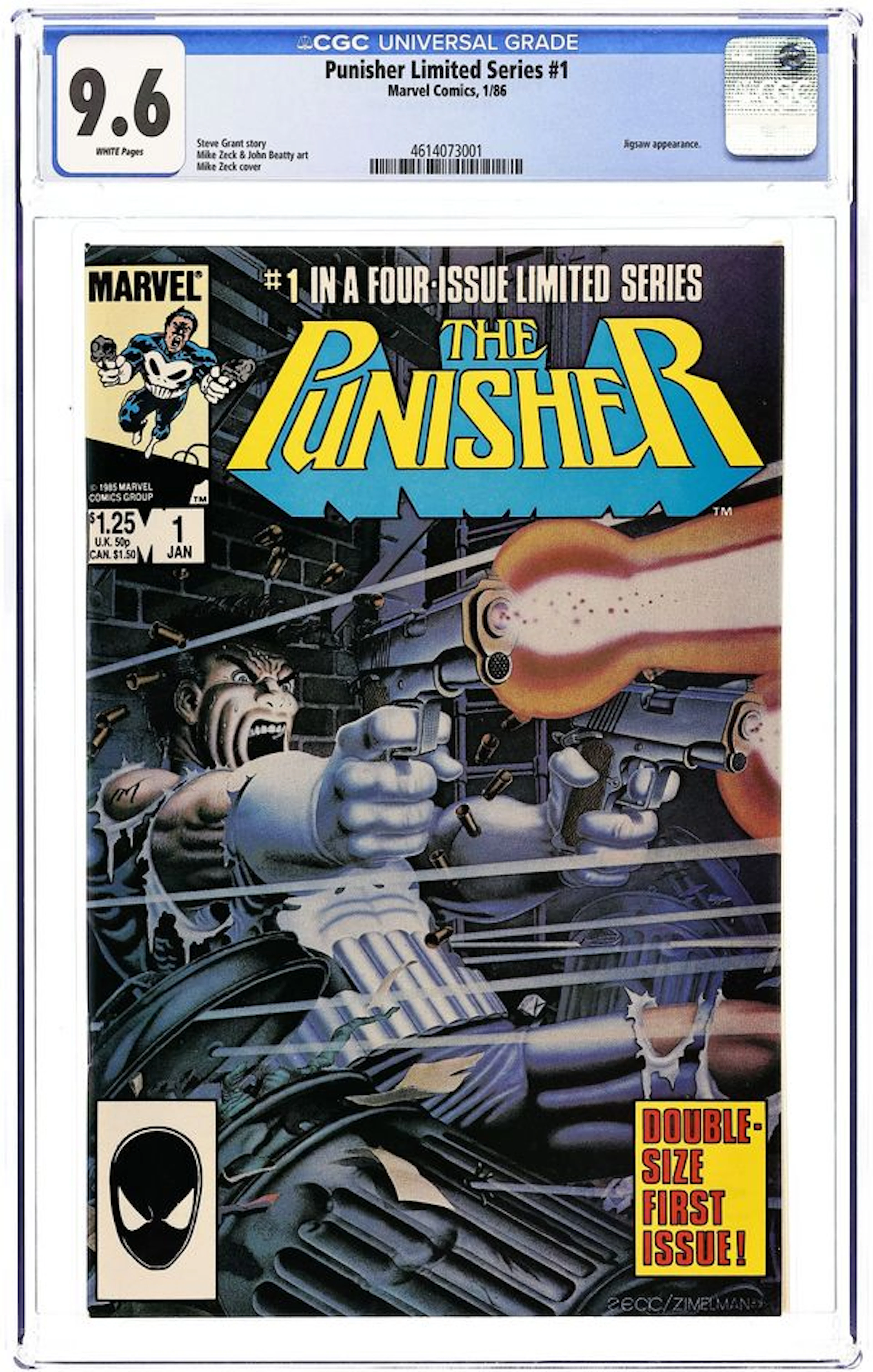 Punisher (1986 1st Series) 1D CGC 9.6