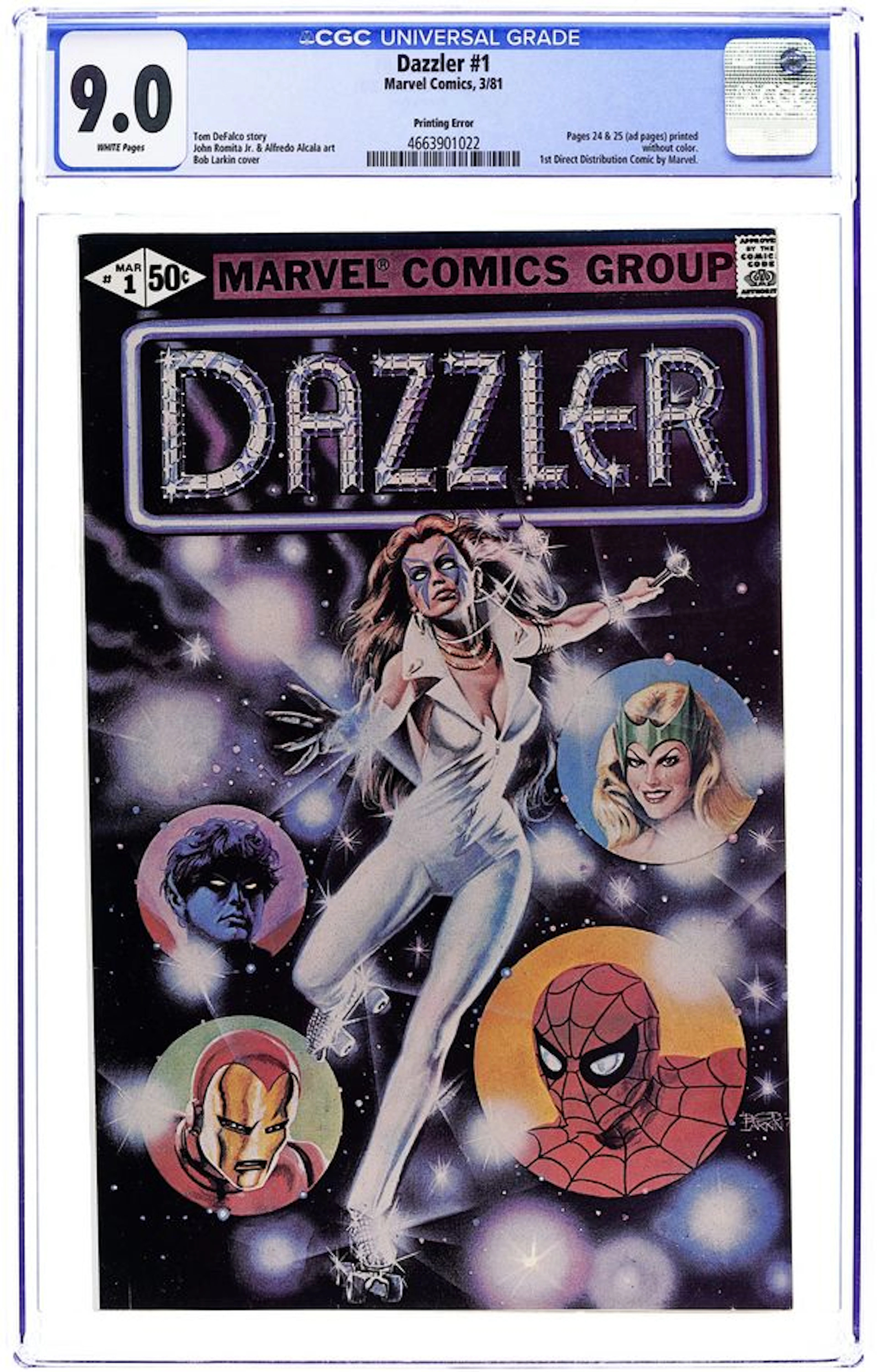 Dazzler (1981) 1ERROR CGC 9.0