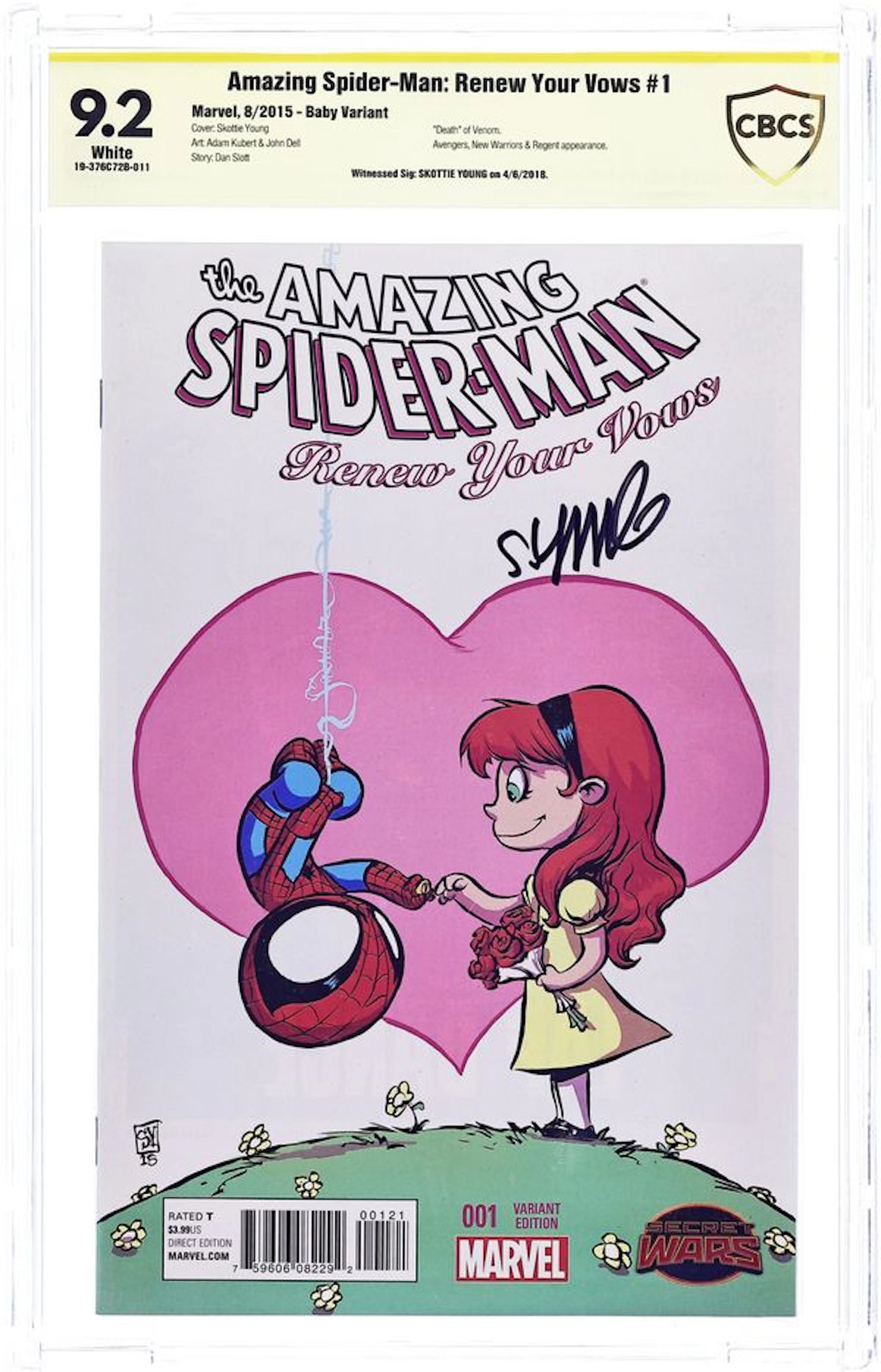 Amazing Spider-Man Renew Your Vows (2015) 1G CBCS 9.2 Witnessed Sig Young