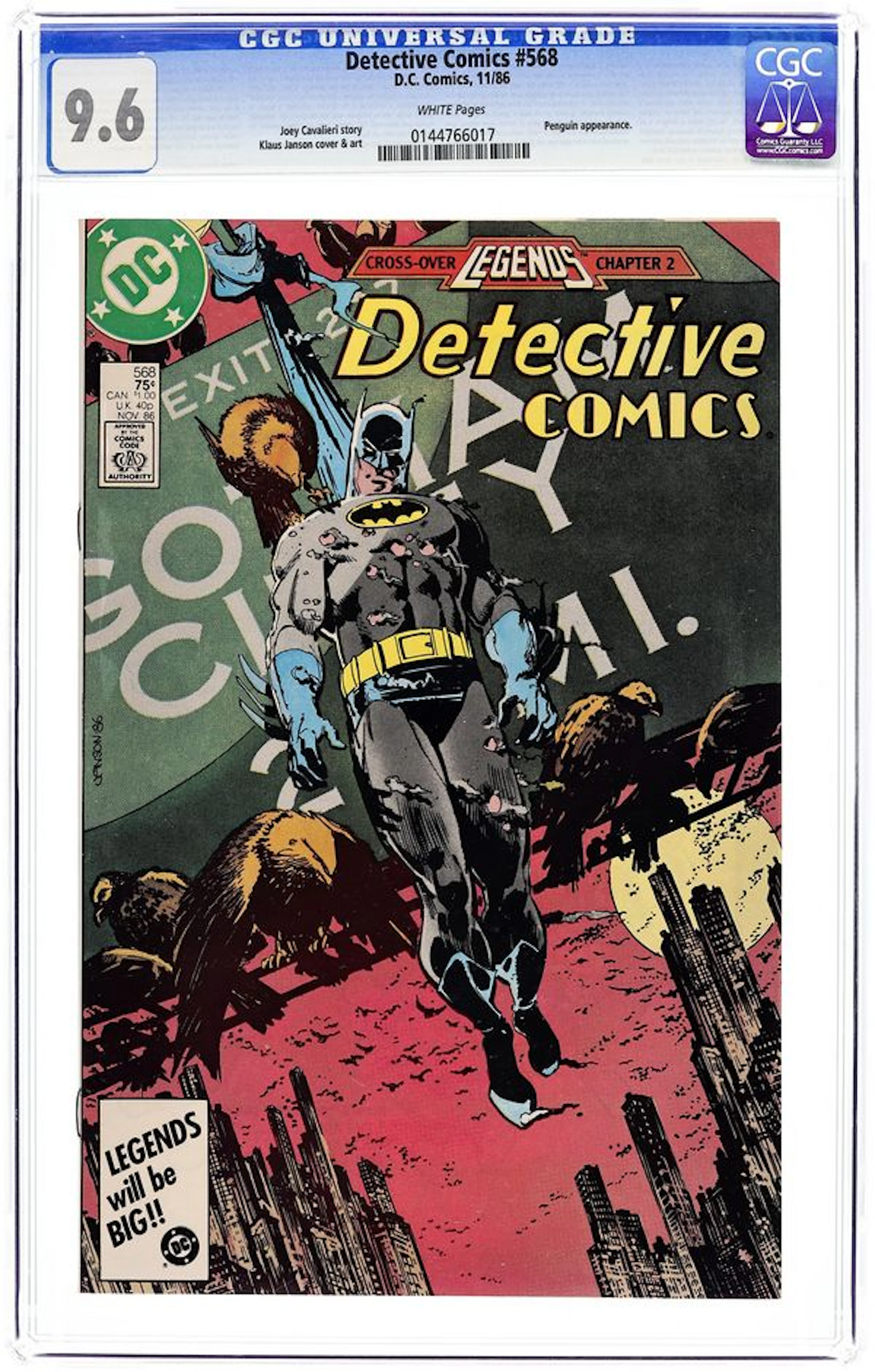 Detective Comics (1937 1st Series) 568 CGC 9.6