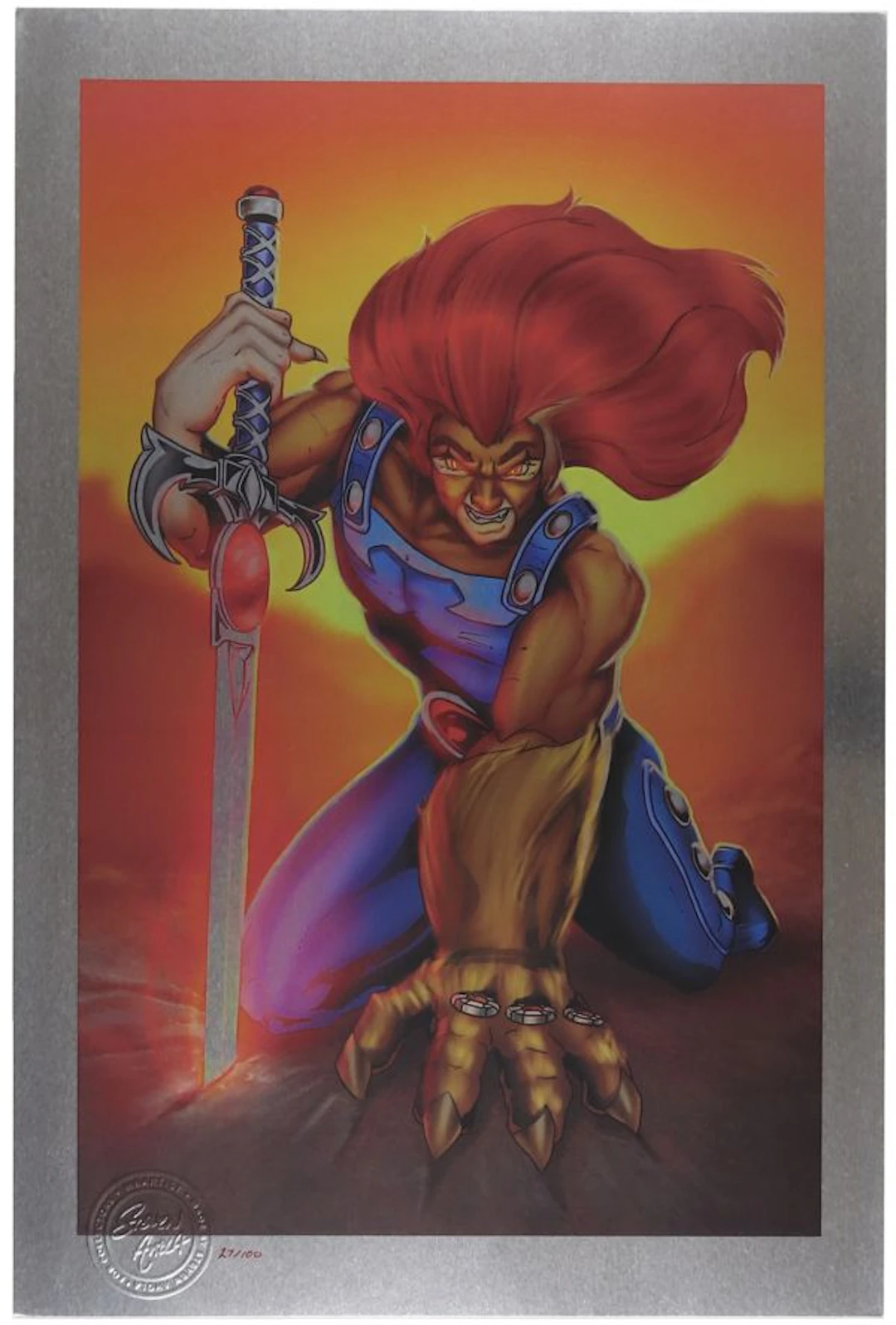 Lion-O Print by Steven Ahola