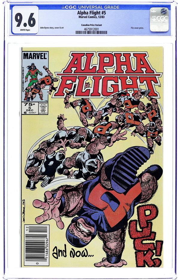 Alpha Flight (1983 1st Series) Canadian Price Variant 5 CGC 9.6