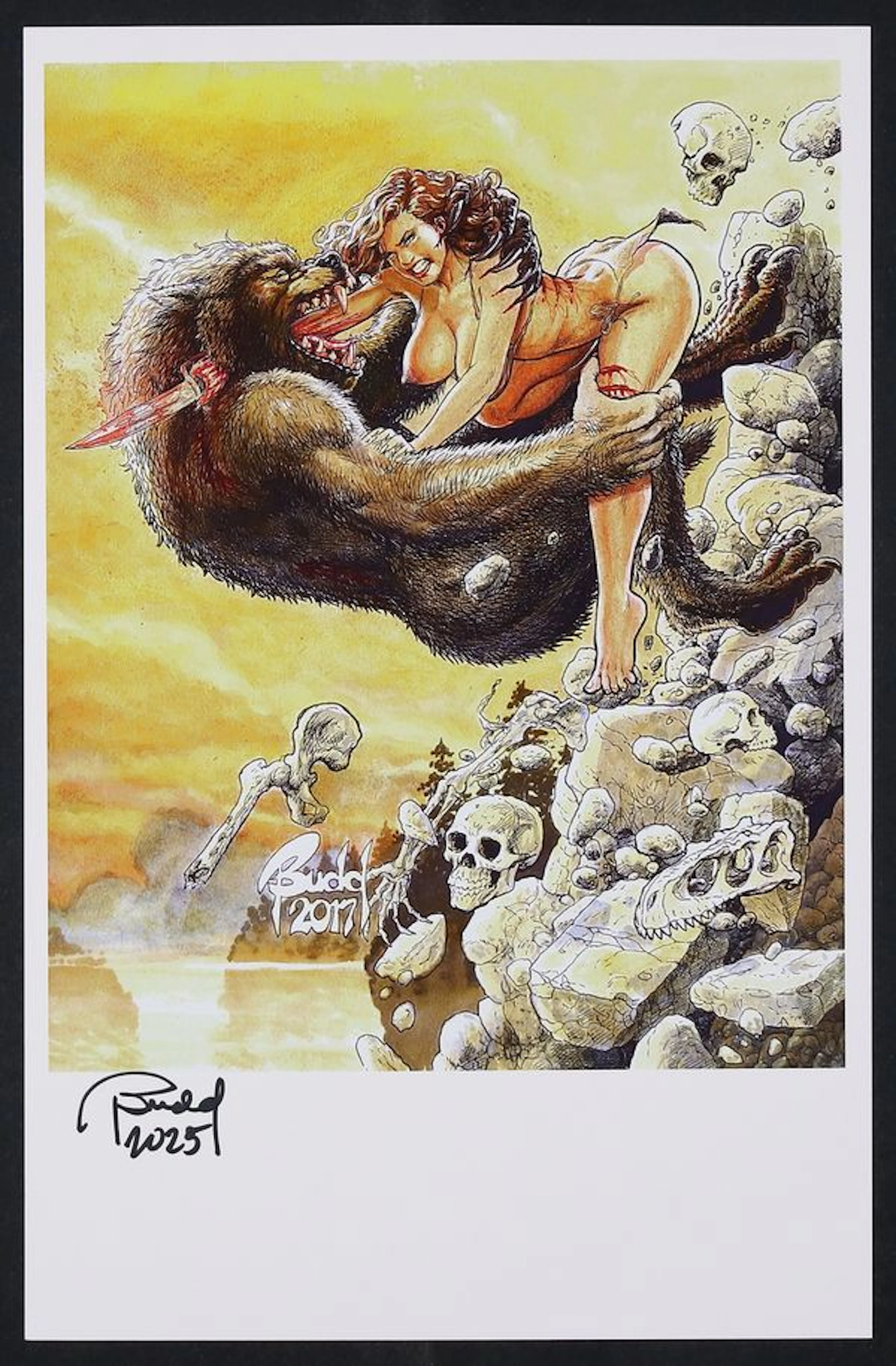 Werewolf's Folly Print by Budd Root