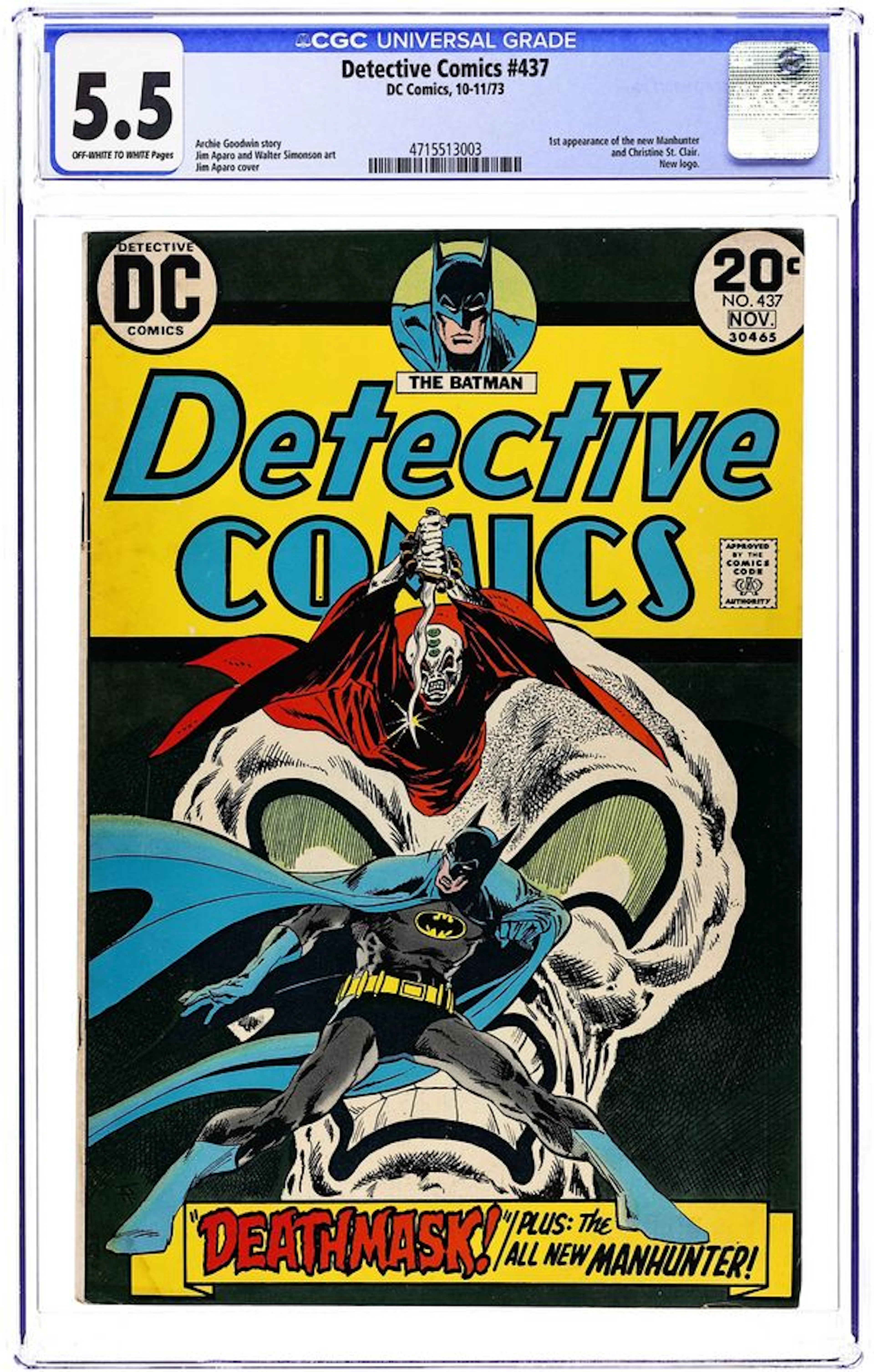 Detective Comics (1937 1st Series) 437 CGC 5.5