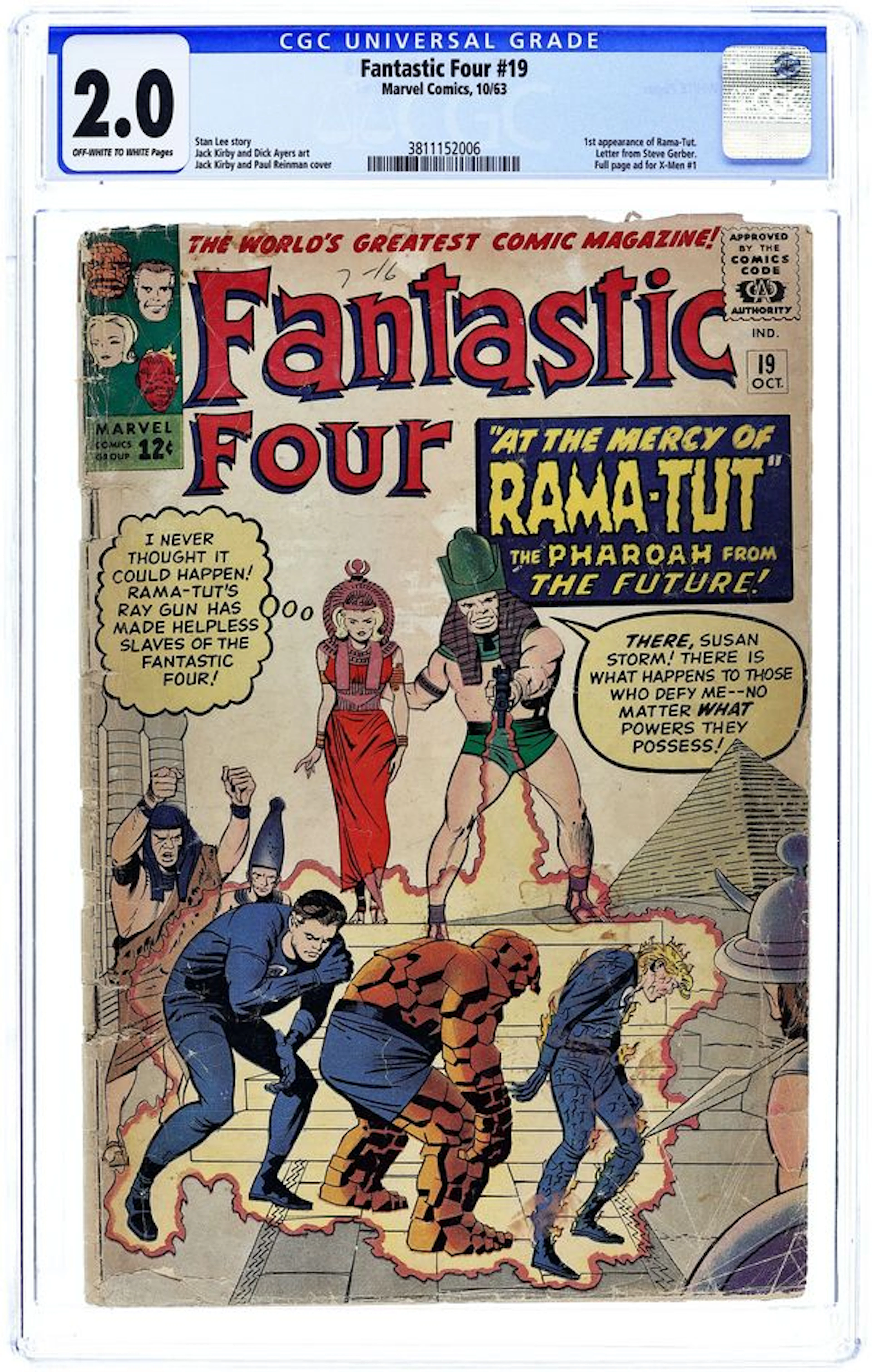Fantastic Four (1961 1st Series) 19 CGC 2.0