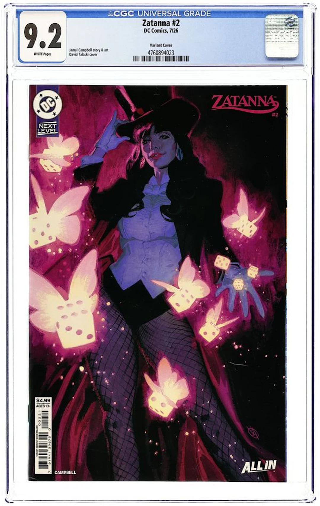 Zatanna (2026 DC) 2B CGC 9.2
