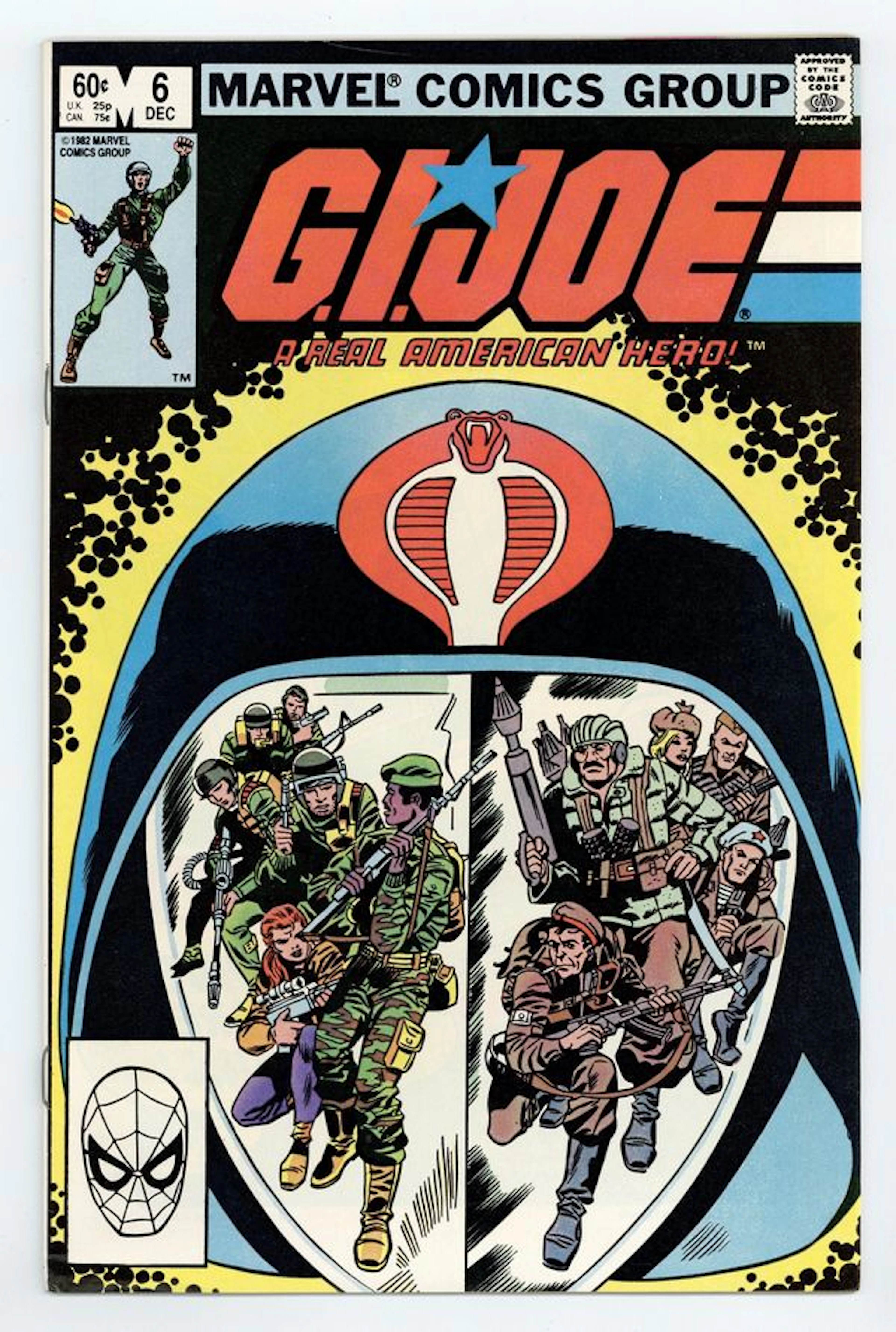 GI Joe A Real American Hero (1982 Marvel) 6D FN- 5.5