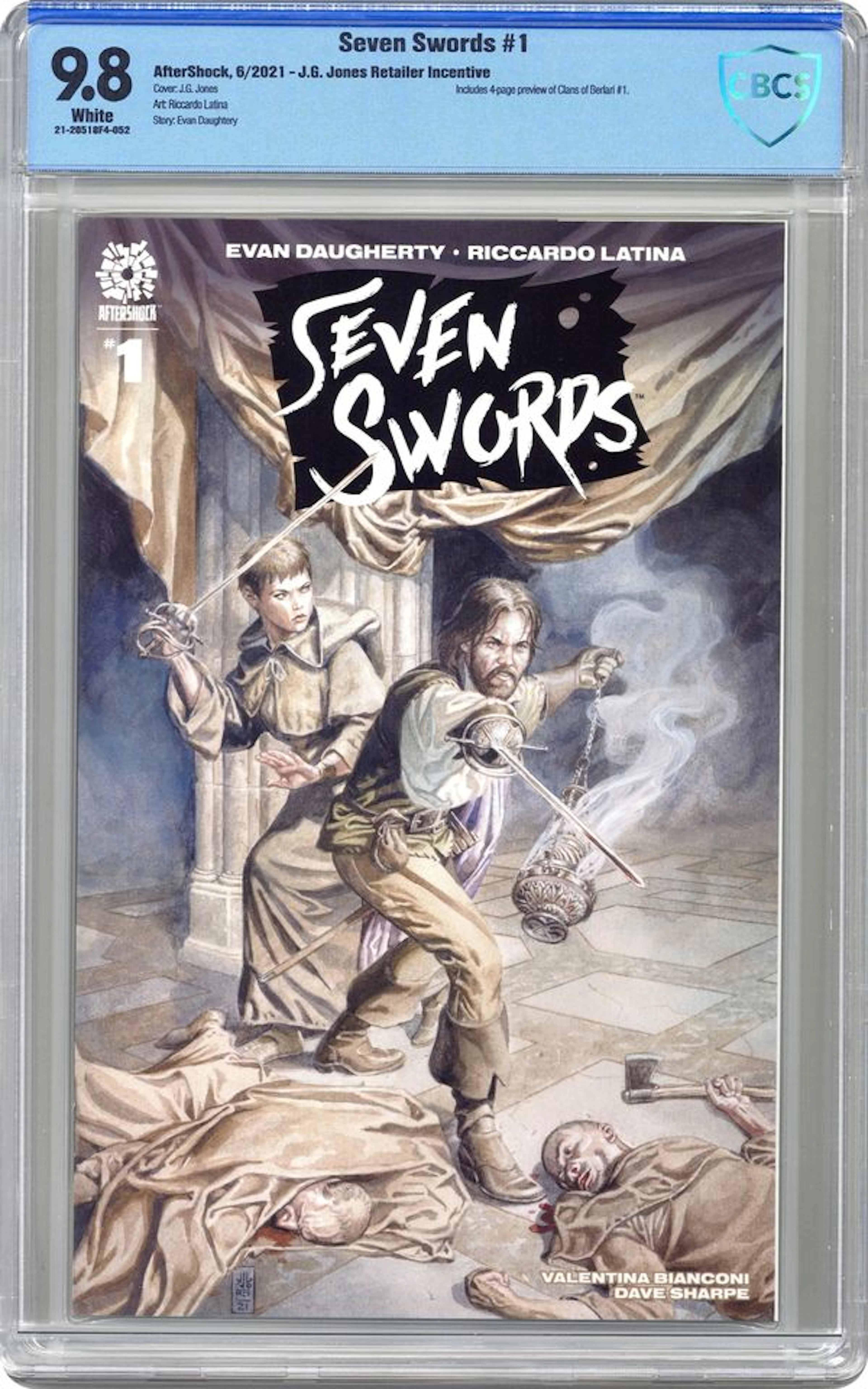 Seven Swords (2021 Aftershock) 1B CBCS 9.8