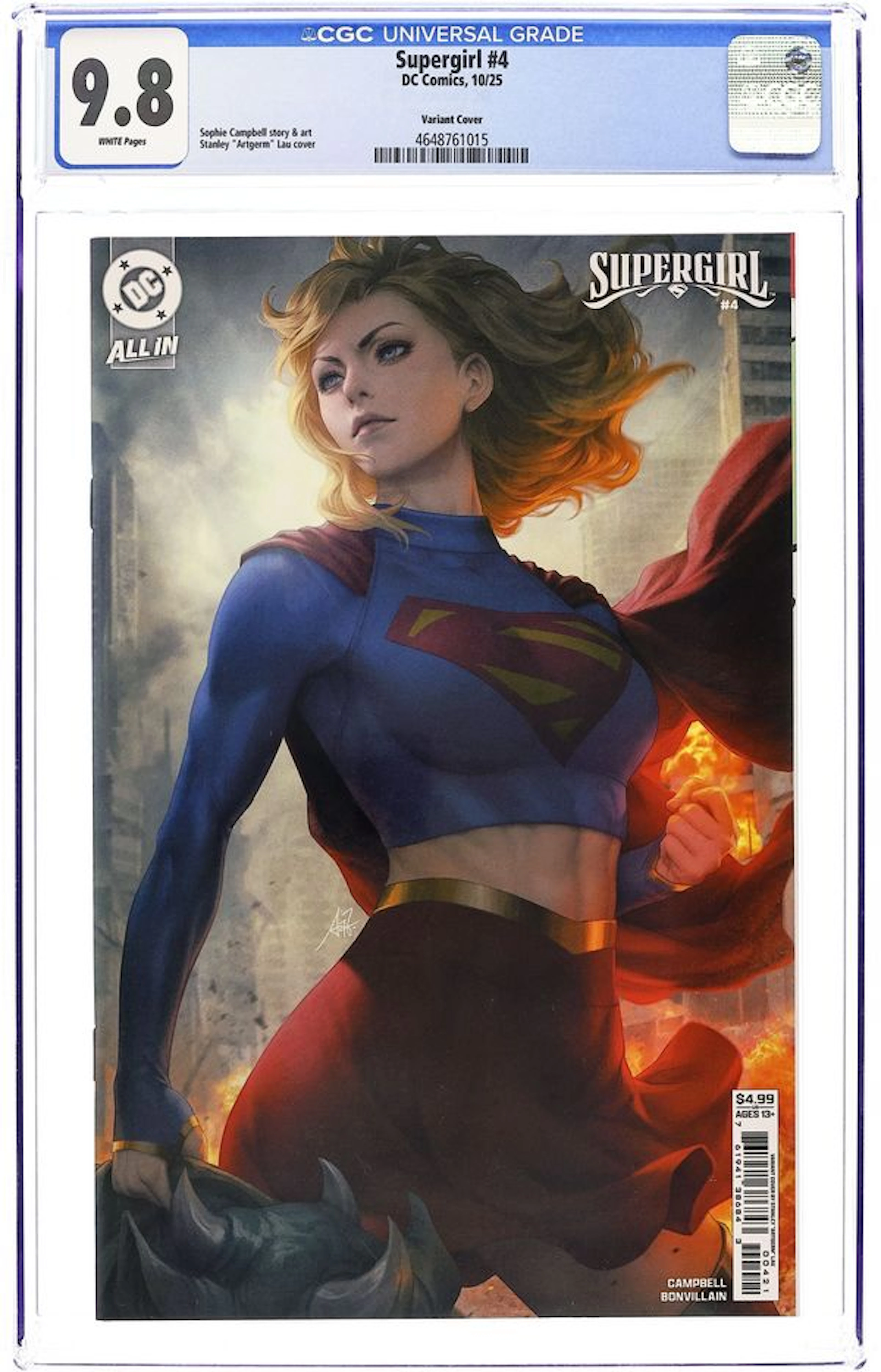 Supergirl (2025 DC) 4B CGC 9.8