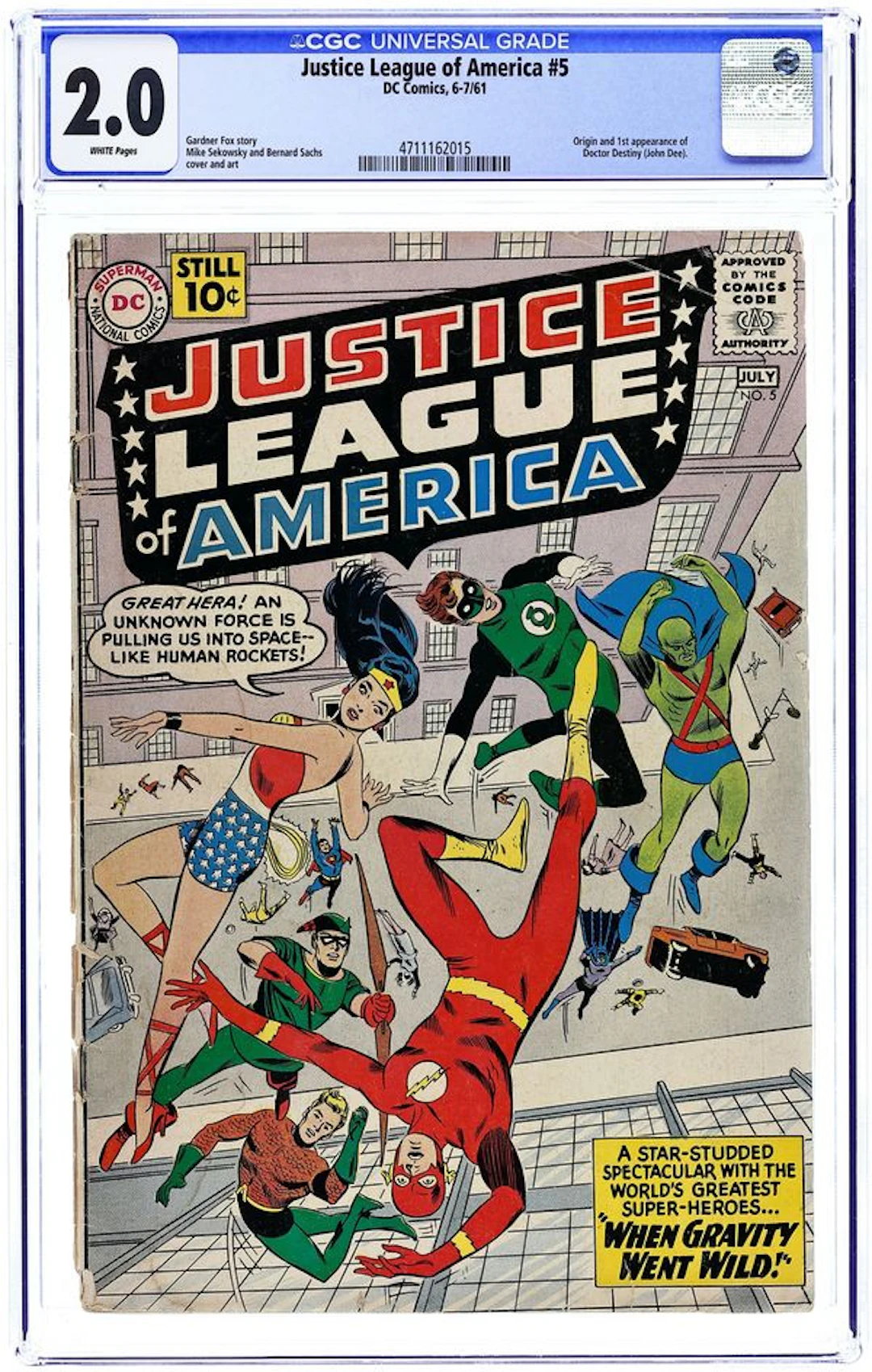 Justice League of America (1960 1st Series) 5 CGC 2.0