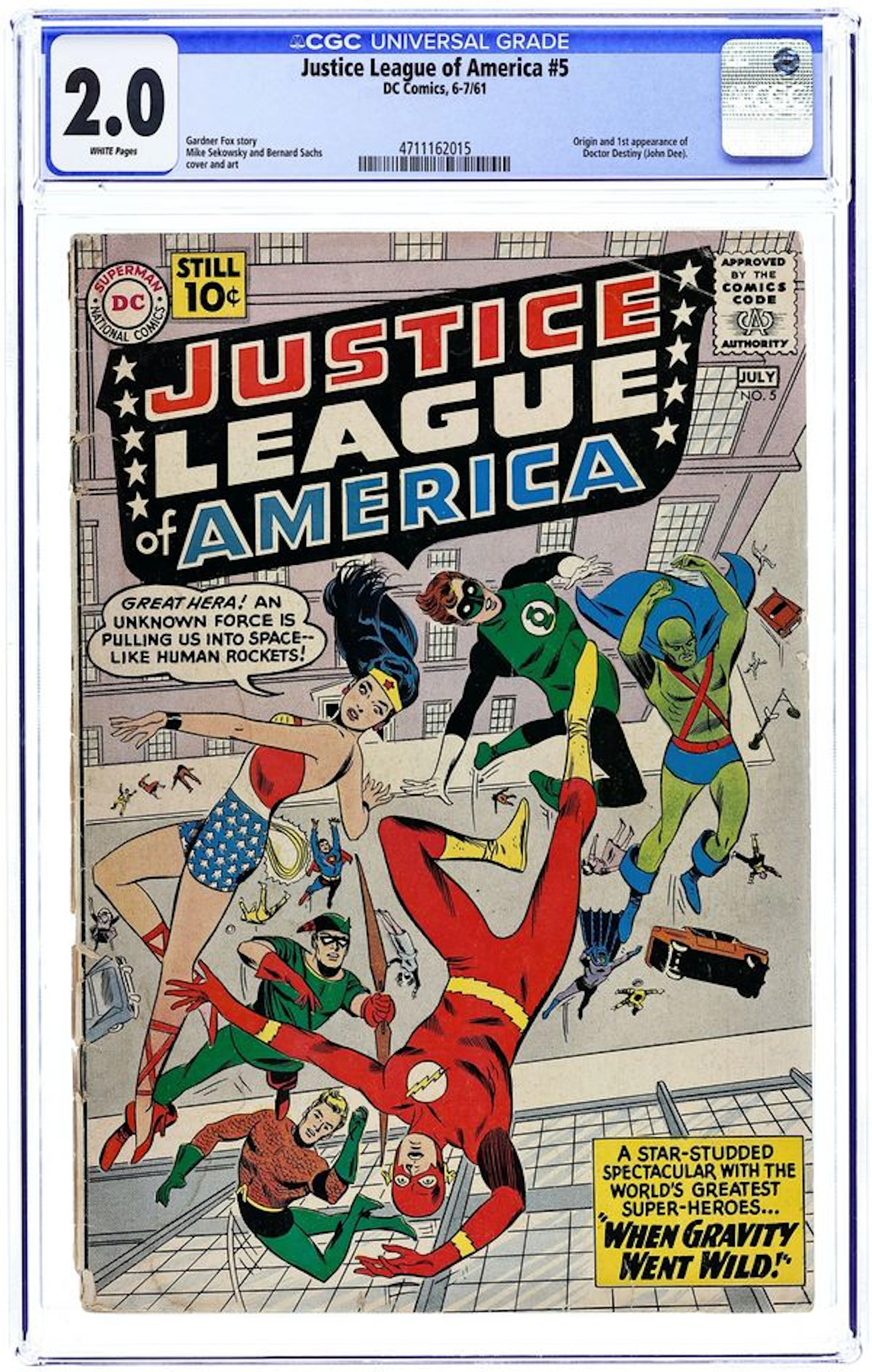 Justice League of America (1960 1st Series) 5 CGC 2.0