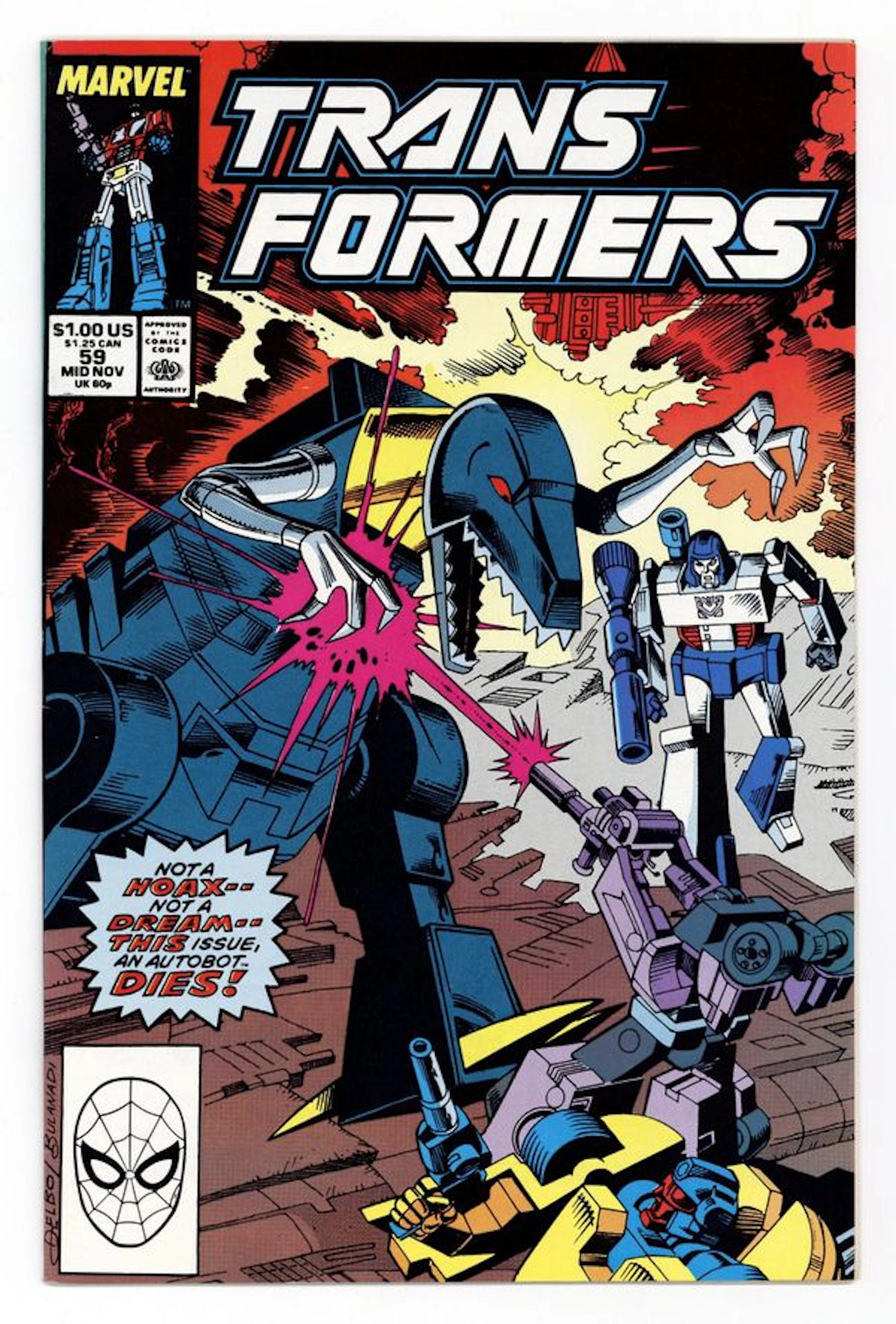 Transformers (1984 Marvel) 59 VF 8.0