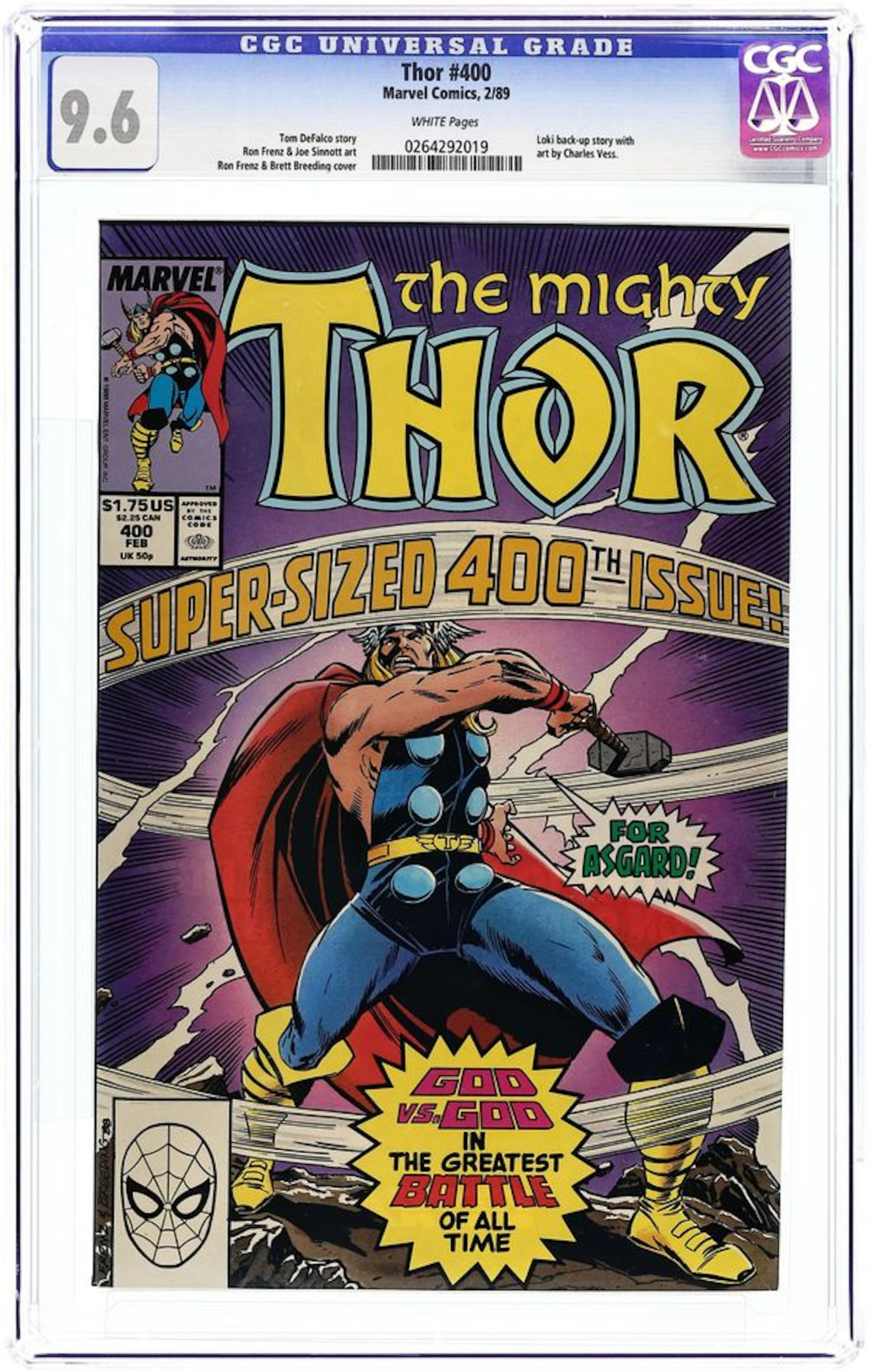 Thor (1962 Marvel 1st Series Journey Into Mystery) 400 CGC 9.6